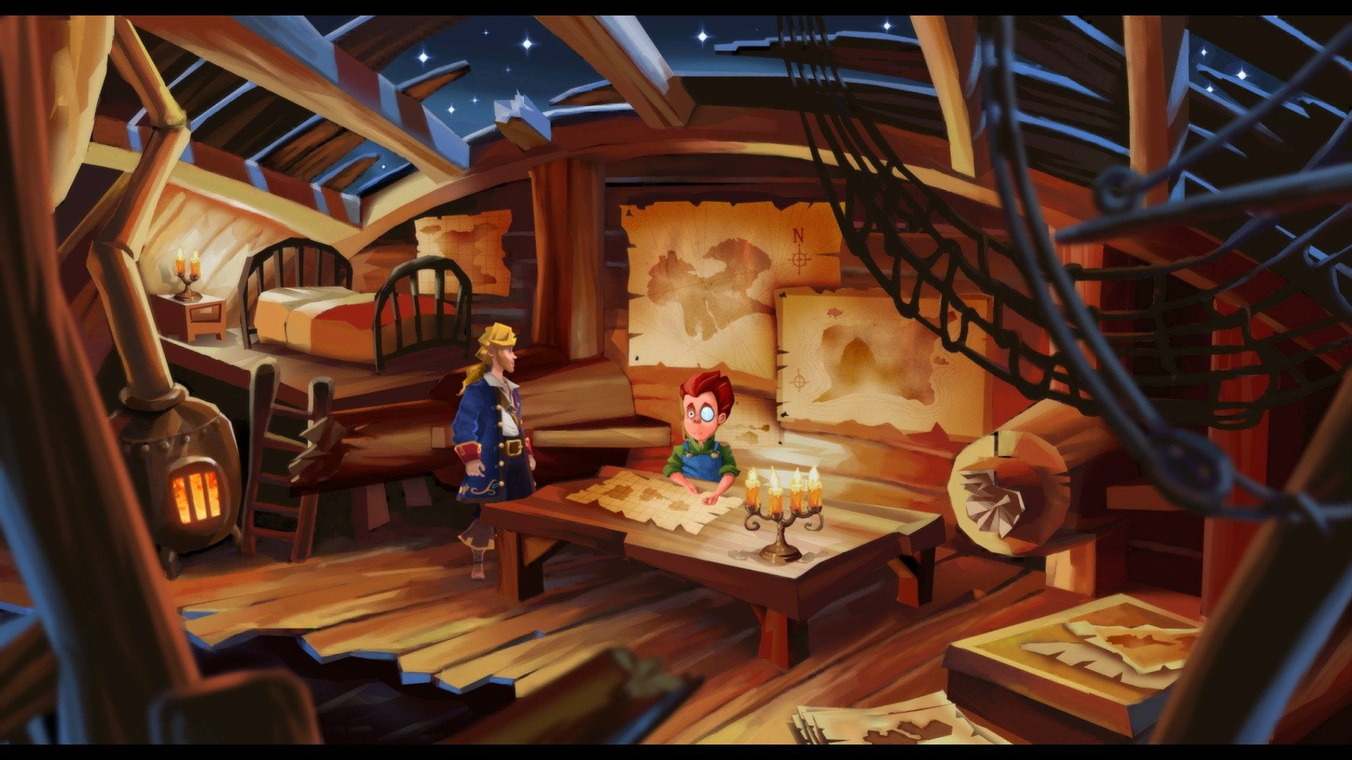 adventure, fantasy, 1080P, island, monkey, animation, HD Wallpaper