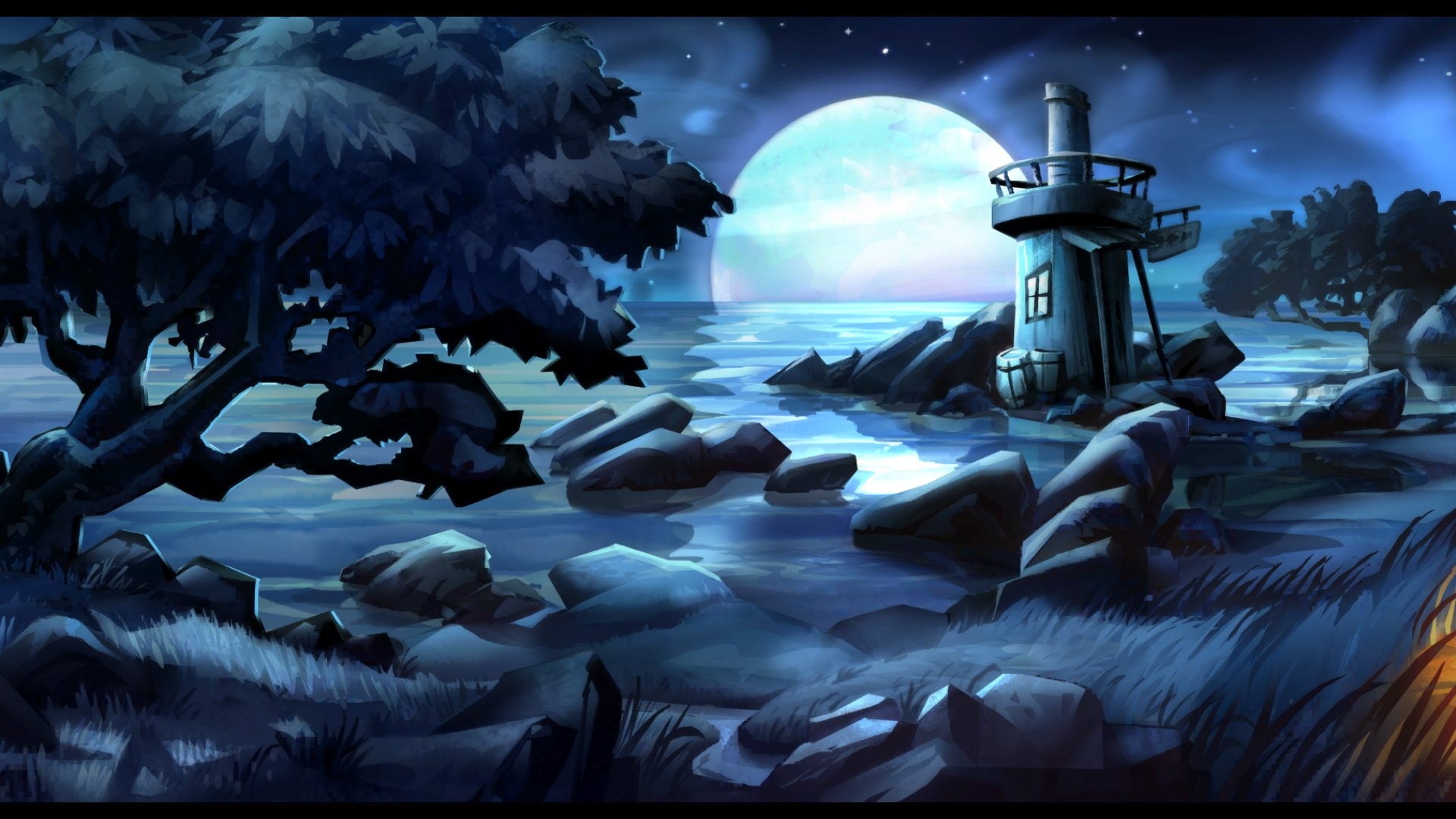 adventure, island, animation, monkey, fantasy, 1080P, HD Wallpaper