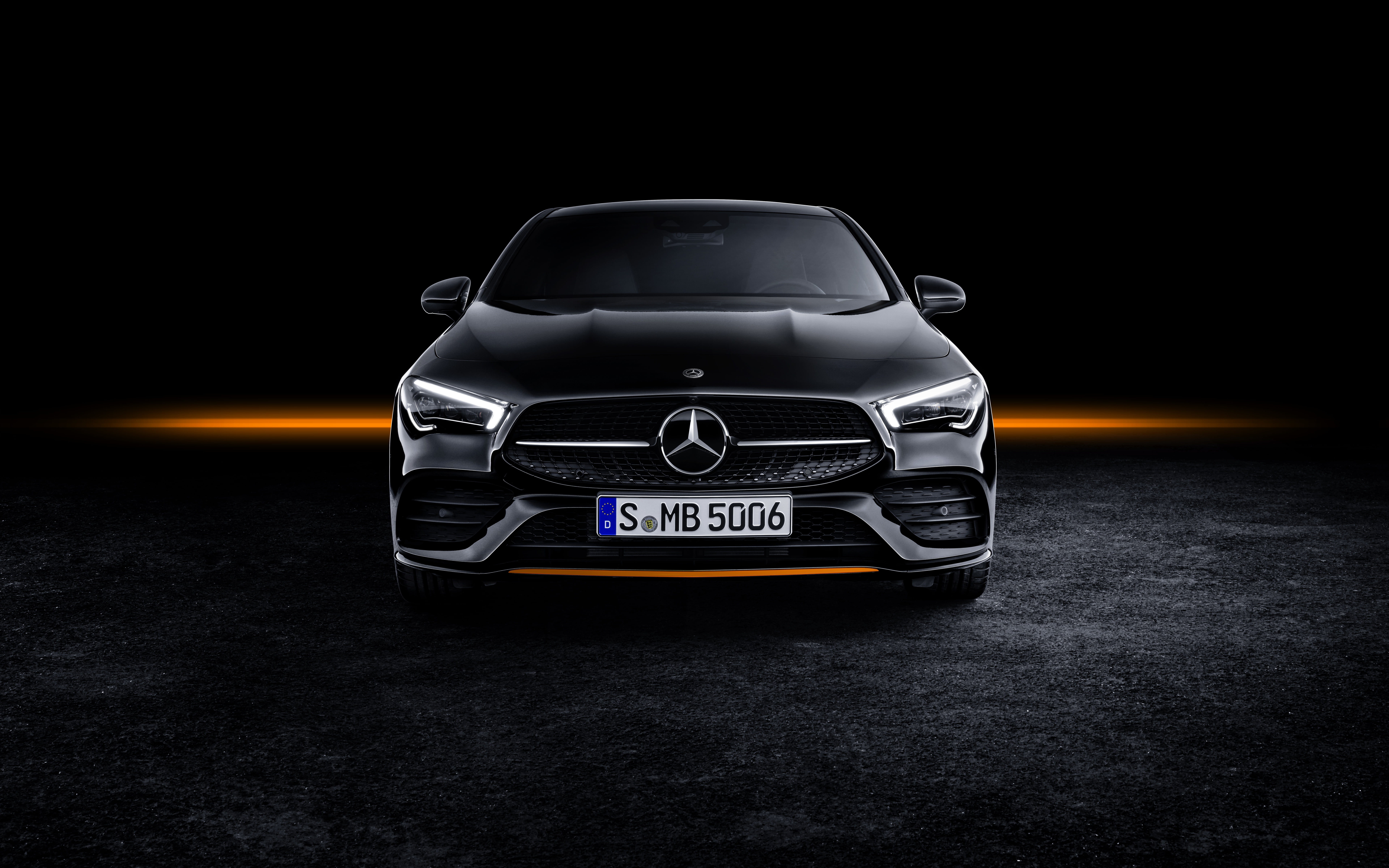 AMG Line, coupe, Mercedes - Benz, Mercedes-Benz CLA, 8K, 2019, Edition Orange Art, HD Wallpaper