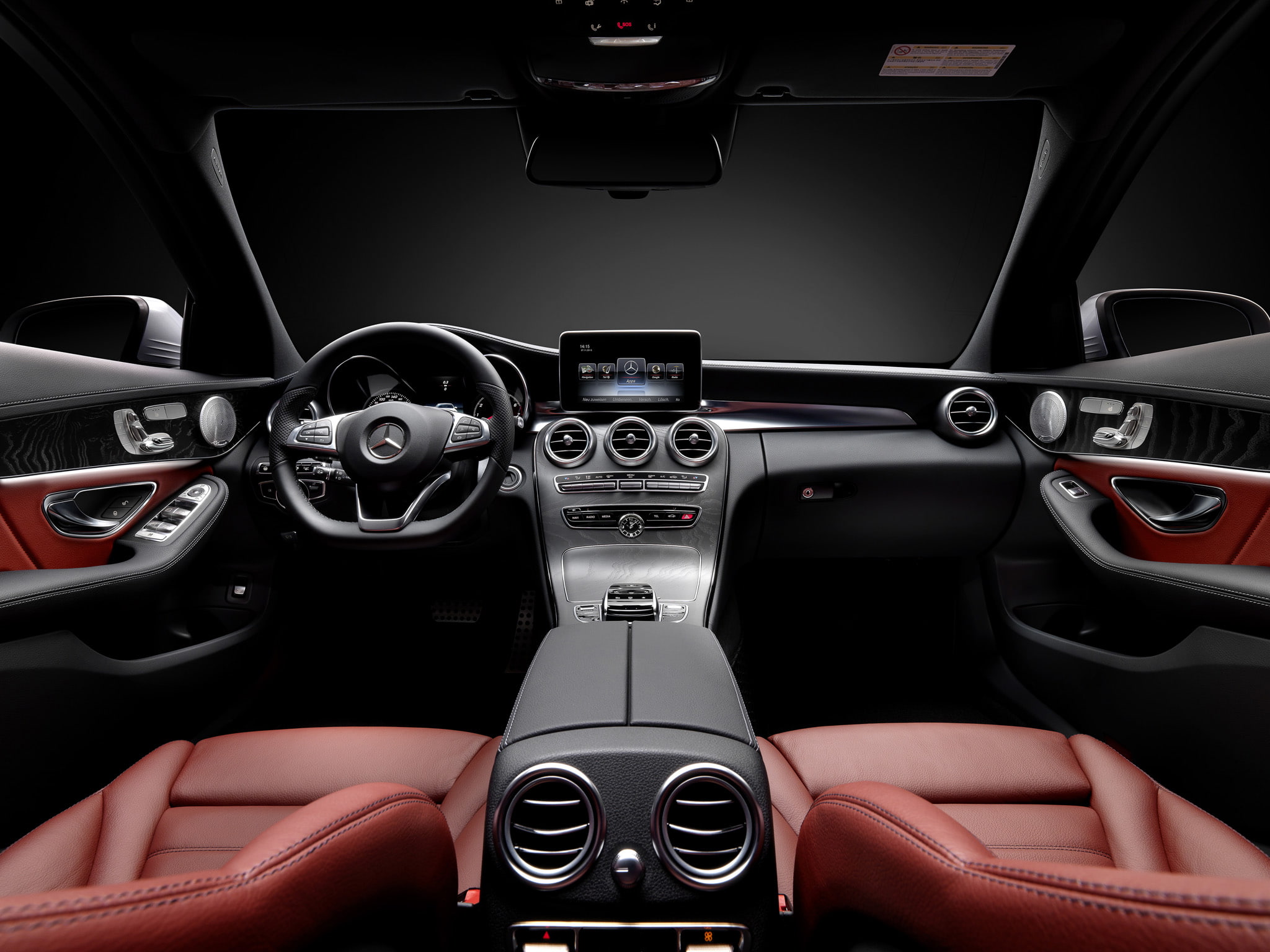 amg, c250, interior, benz, 1080P, mercedes, luxury, 2014, w205, line, HD Wallpaper