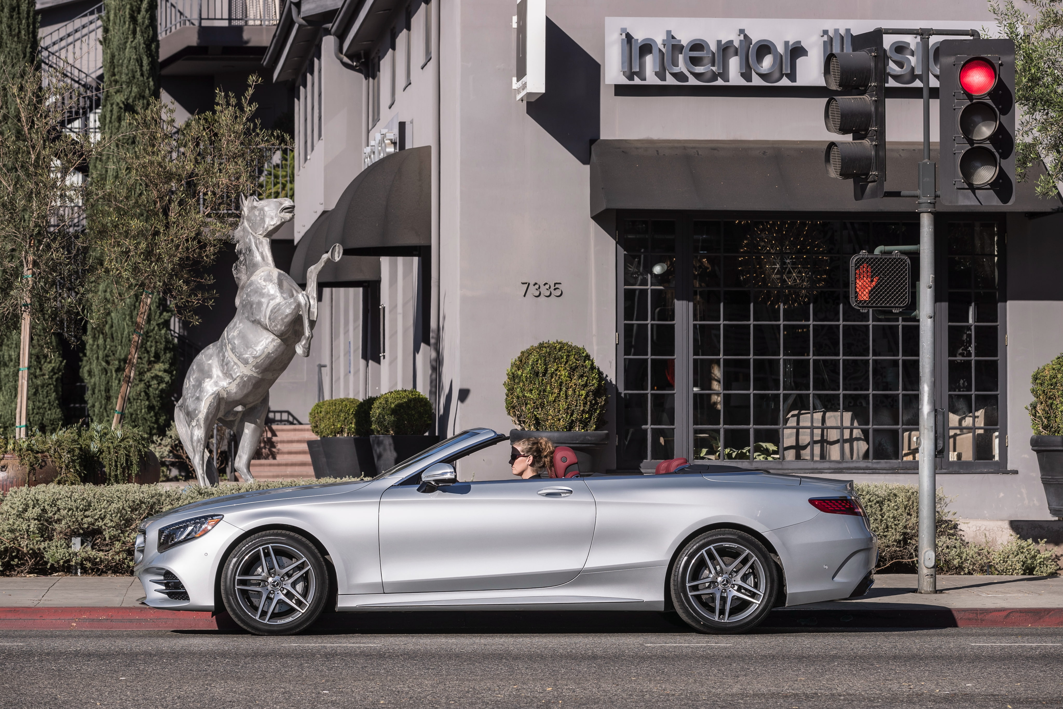 line, benz, s560, cabriolet, 4K, amg, mercedes, 2018, a217, HD Wallpaper