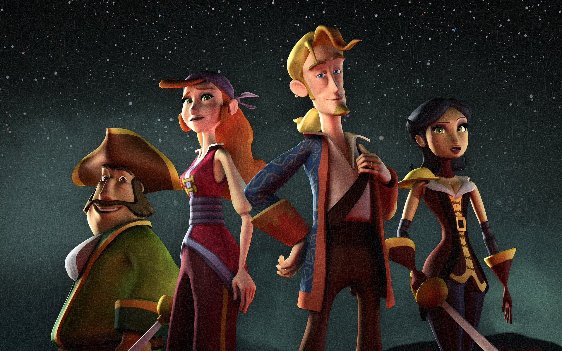adventure, fantasy, 1080P, animation, monkey, island, HD Wallpaper