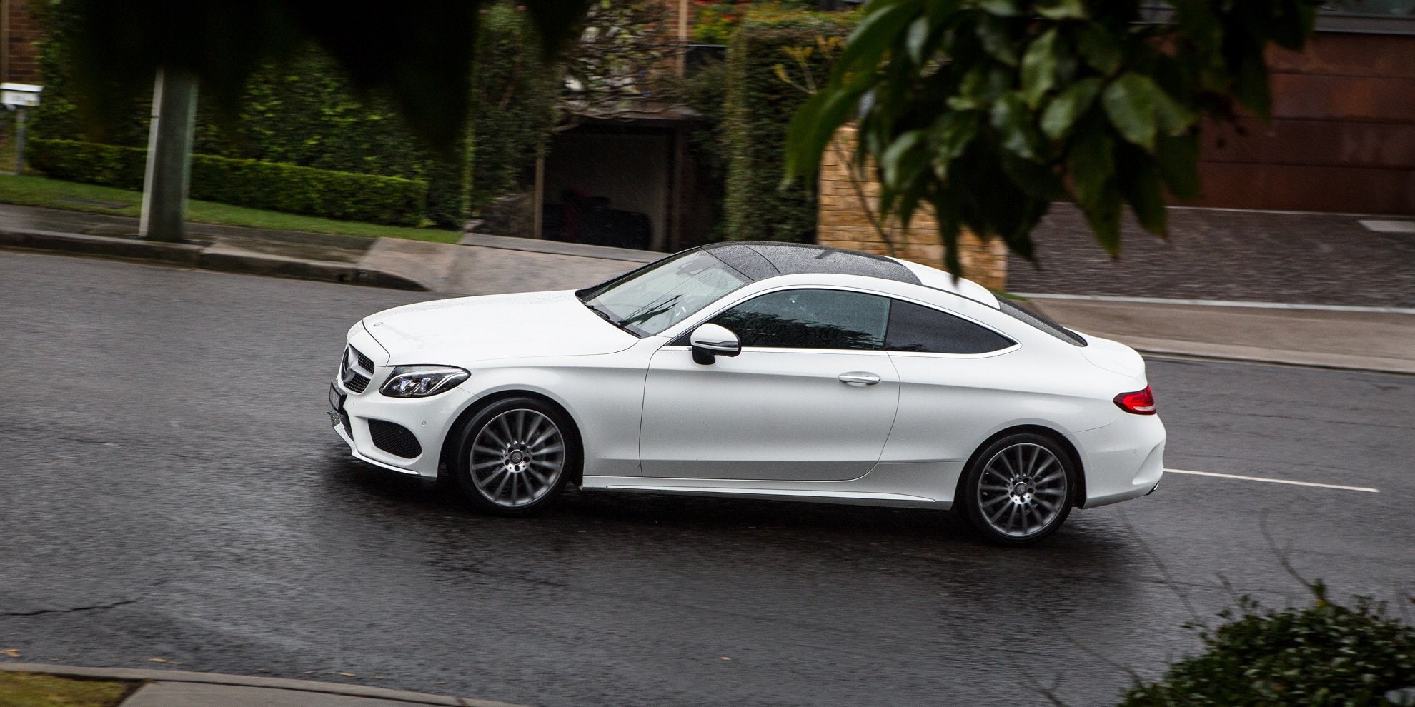 coupe, benz, line, c-300, 1080P, (c205), amg, au-spec, mercedes, white, cars, 2016, HD Wallpaper