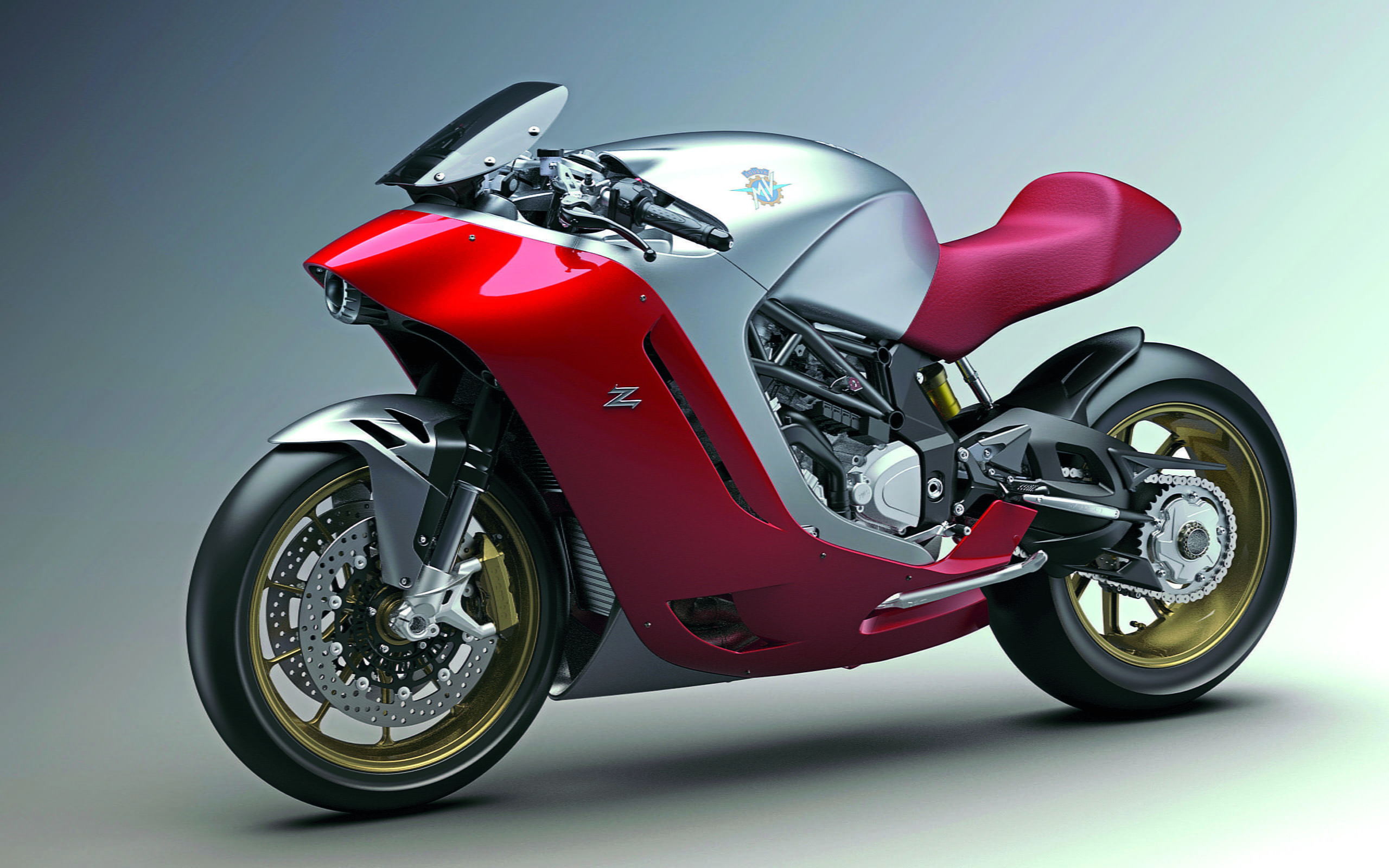 chrome, no people, mv, agusta, motorcycle, mode of transportation, helmet, alloy, red, single object, gray, shiny, zagato, sports helmet, pink color, bike, HD Wallpaper