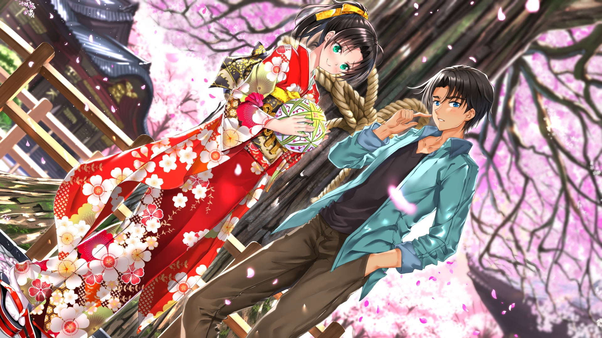 Kazuha Toyama, Heiji Hattori, 1080P, Detective Conan, Anime, HD Wallpaper