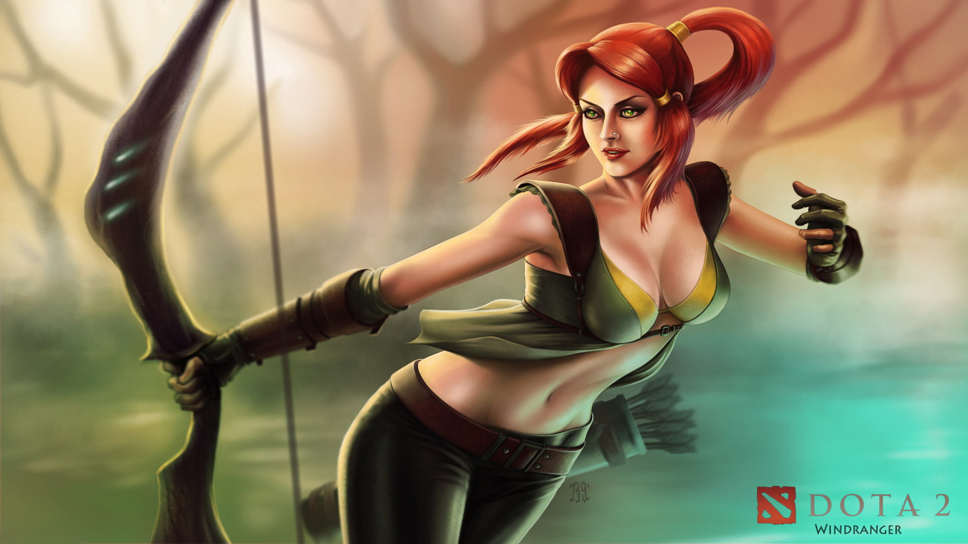 strength, windrunner, clothing, video Game, fashion model, sport, superhero, garter Belt, power, art, girl, plastic, women, young Adult, breast, beautiful people, HD Wallpaper