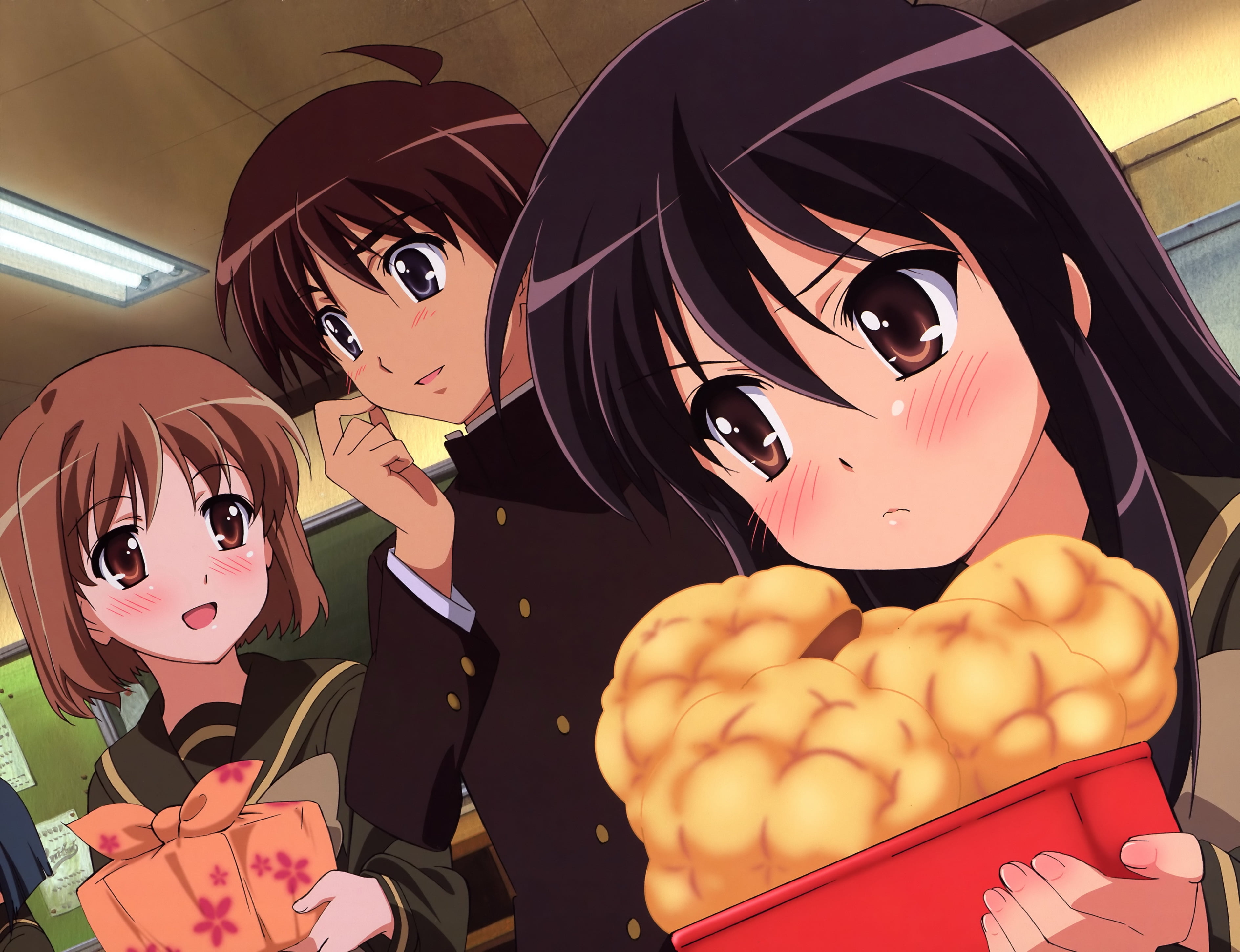 mask, manga Style, comic Book, vector, real people, young Adult, cartoon, eating, computer Graphic, girls, candy, human Face, adult, shana, representation, HD Wallpaper
