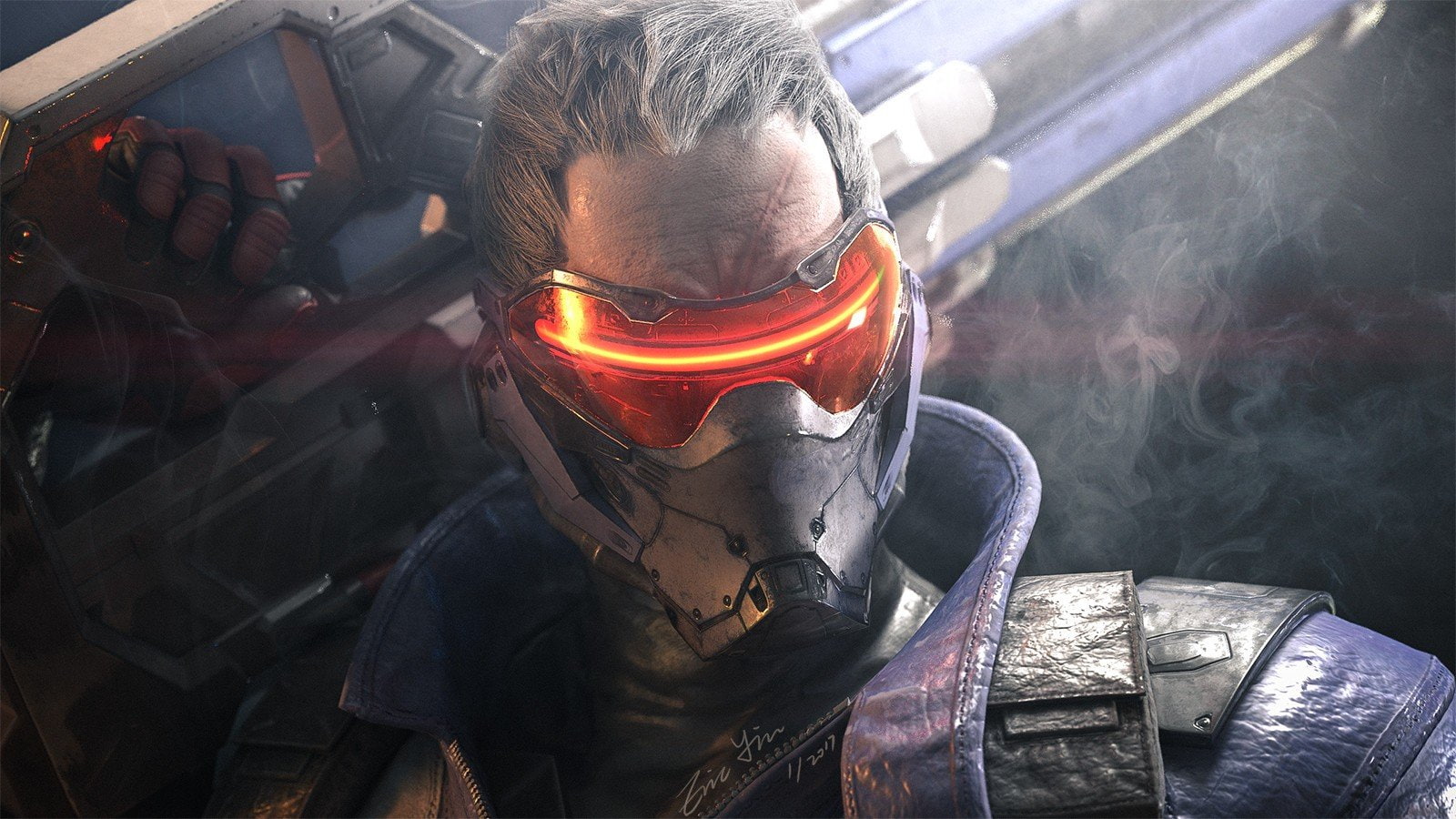 Soldier 76 (Overwatch), 720P, 3d, render, Overwatch, HD Wallpaper