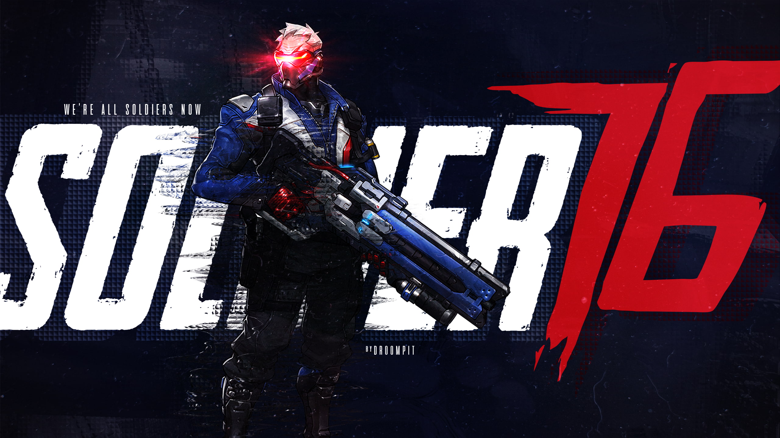 2K, Overwatch, Soldier  76 (Overwatch), HD Wallpaper