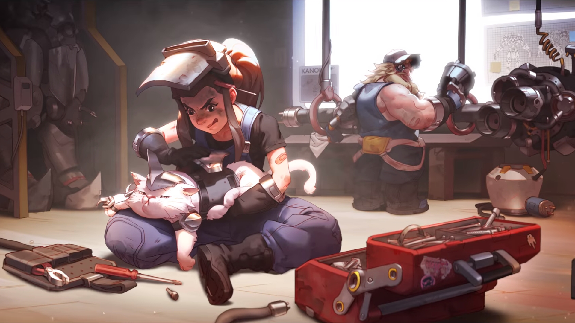 Reinhardt (Overwatch), Video Game, 1080P, Brigitte (Overwatch), Overwatch, HD Wallpaper