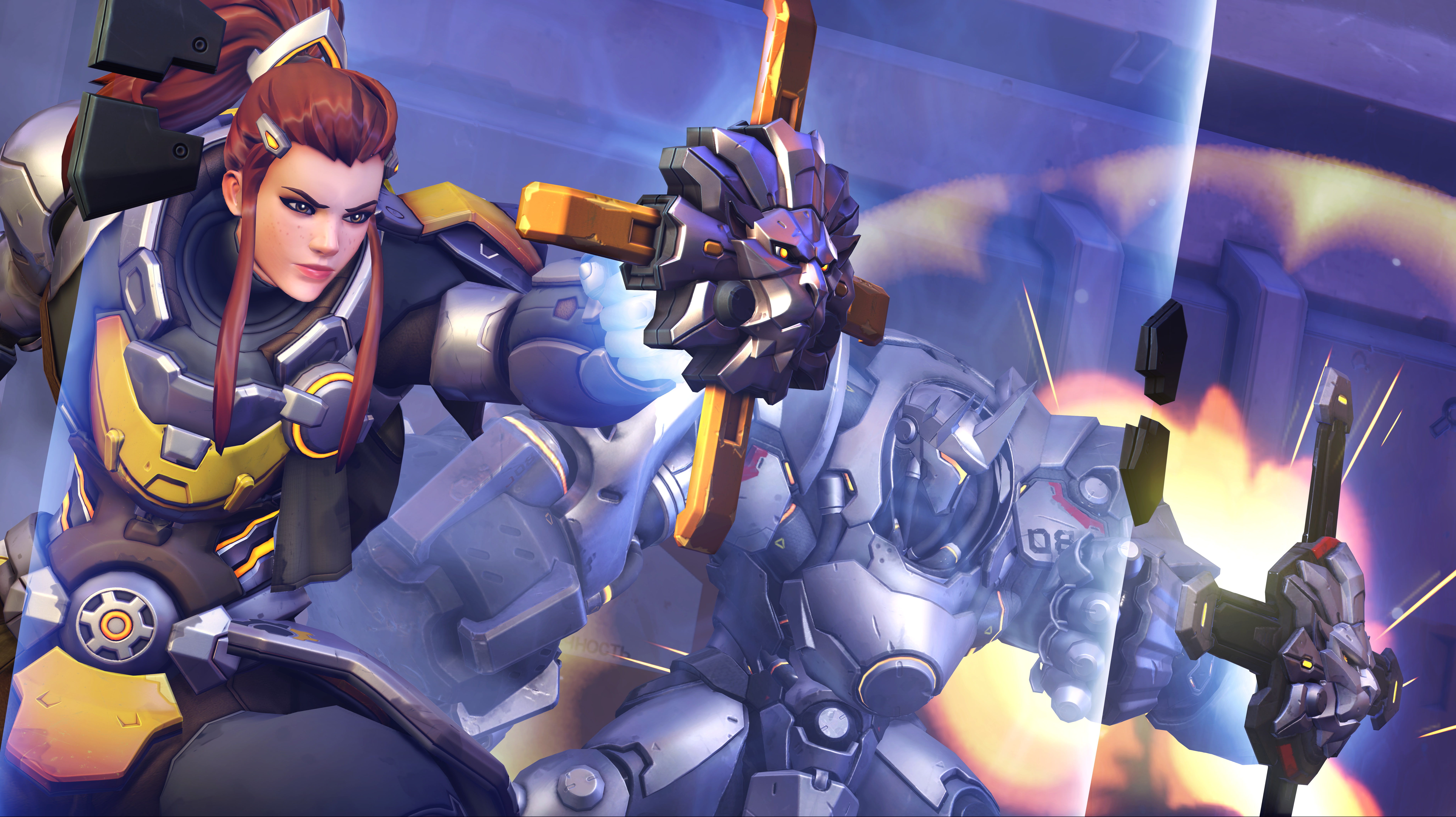 Reinhardt (Overwatch), 5K, Video Game, Brigitte (Overwatch), Overwatch, HD Wallpaper
