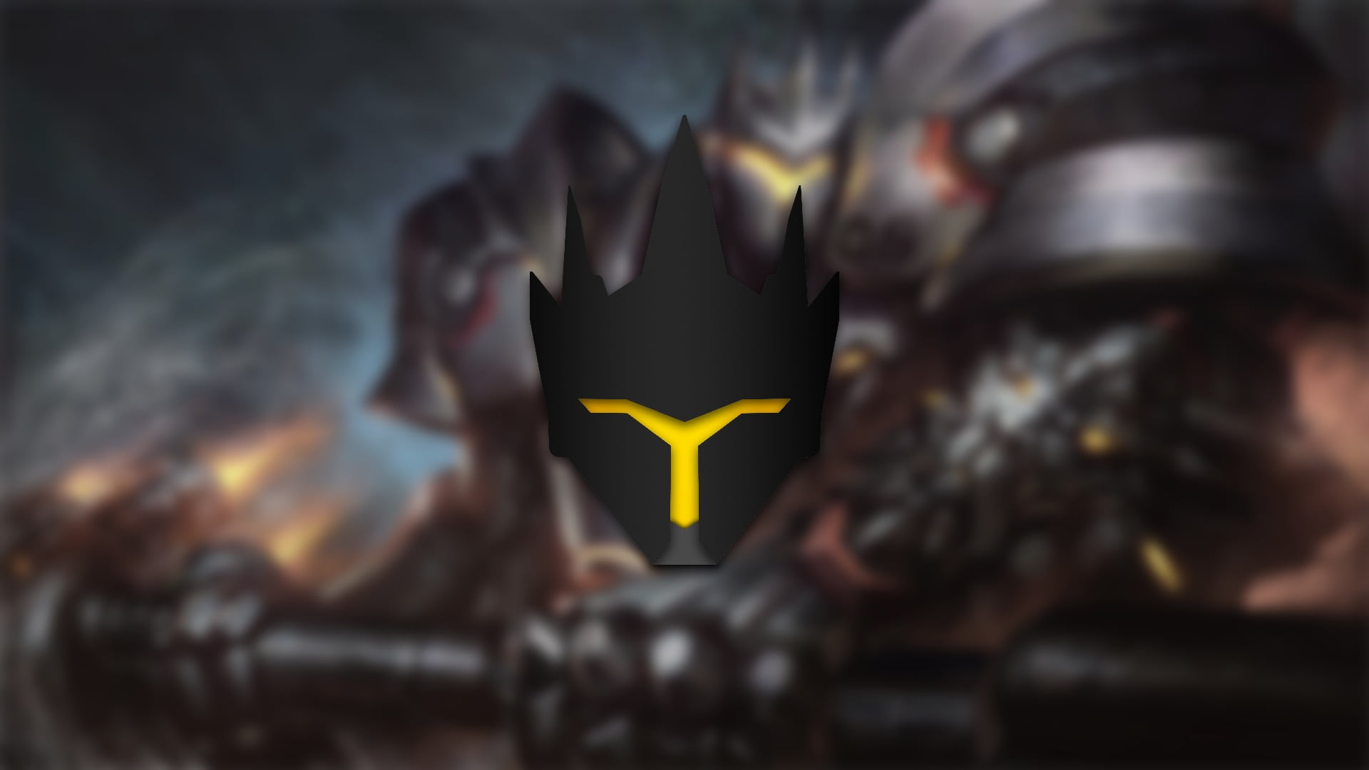 black color, communication, illuminated, video games, Reinhardt (Overwatch), aggression, selective focus, close-up, people, cooperation, sign, Overwatch, HD Wallpaper