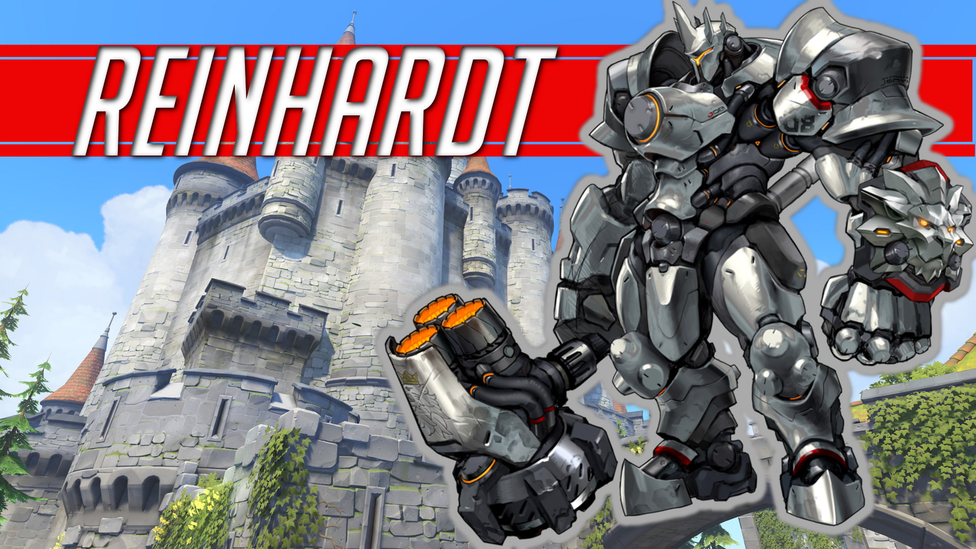 architecture, no people, EICHENWALDE (Overwatch), safety, Reinhardt Wilhelm, red, city, building, sign, day, building exterior, outdoors, communication, HD Wallpaper