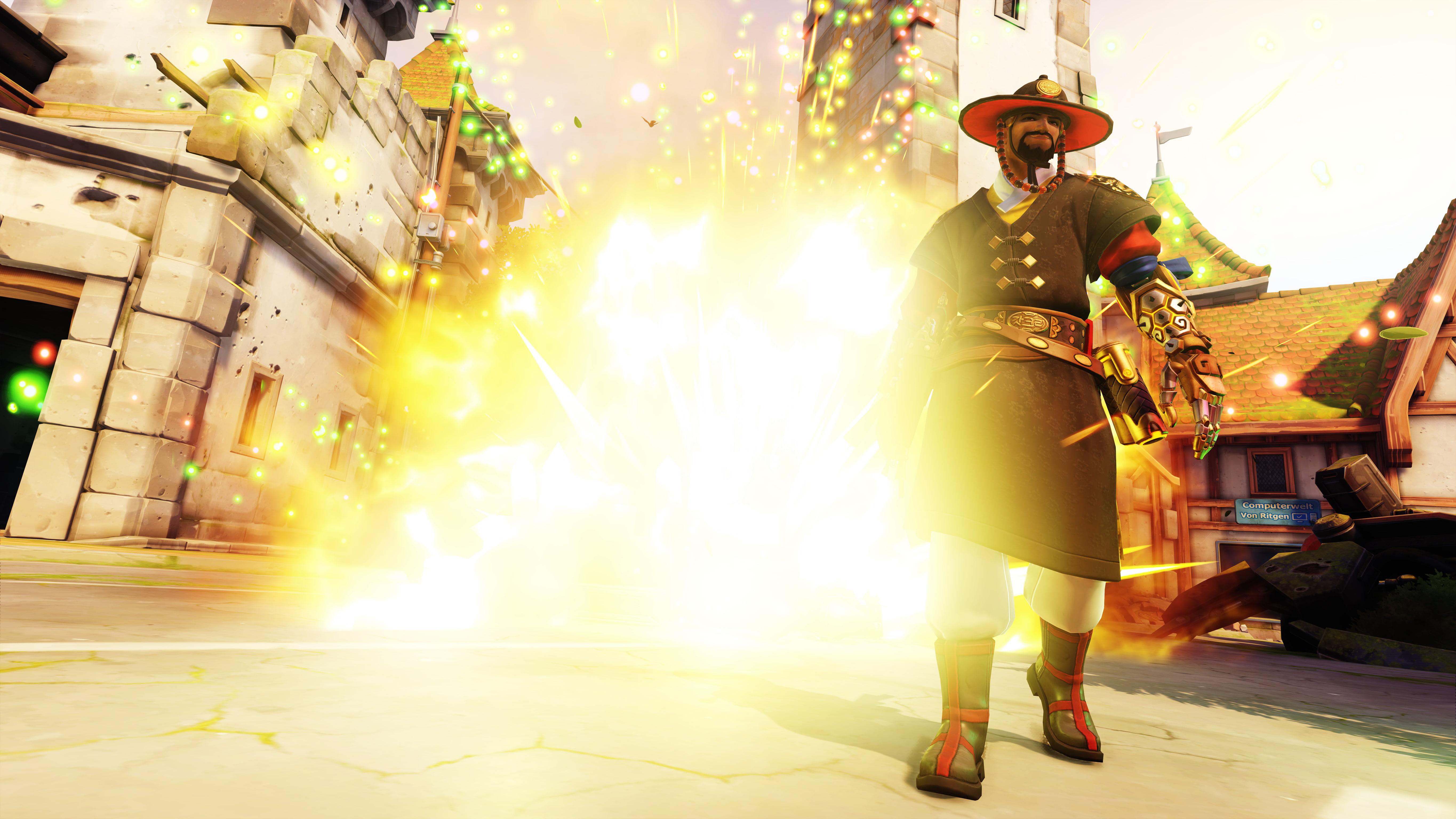 group of people, men, city, security, 5K, adult, real people, screen shot, illuminated, Overwatch, lens flare, video games, standing, arts culture and entertainment, HD Wallpaper