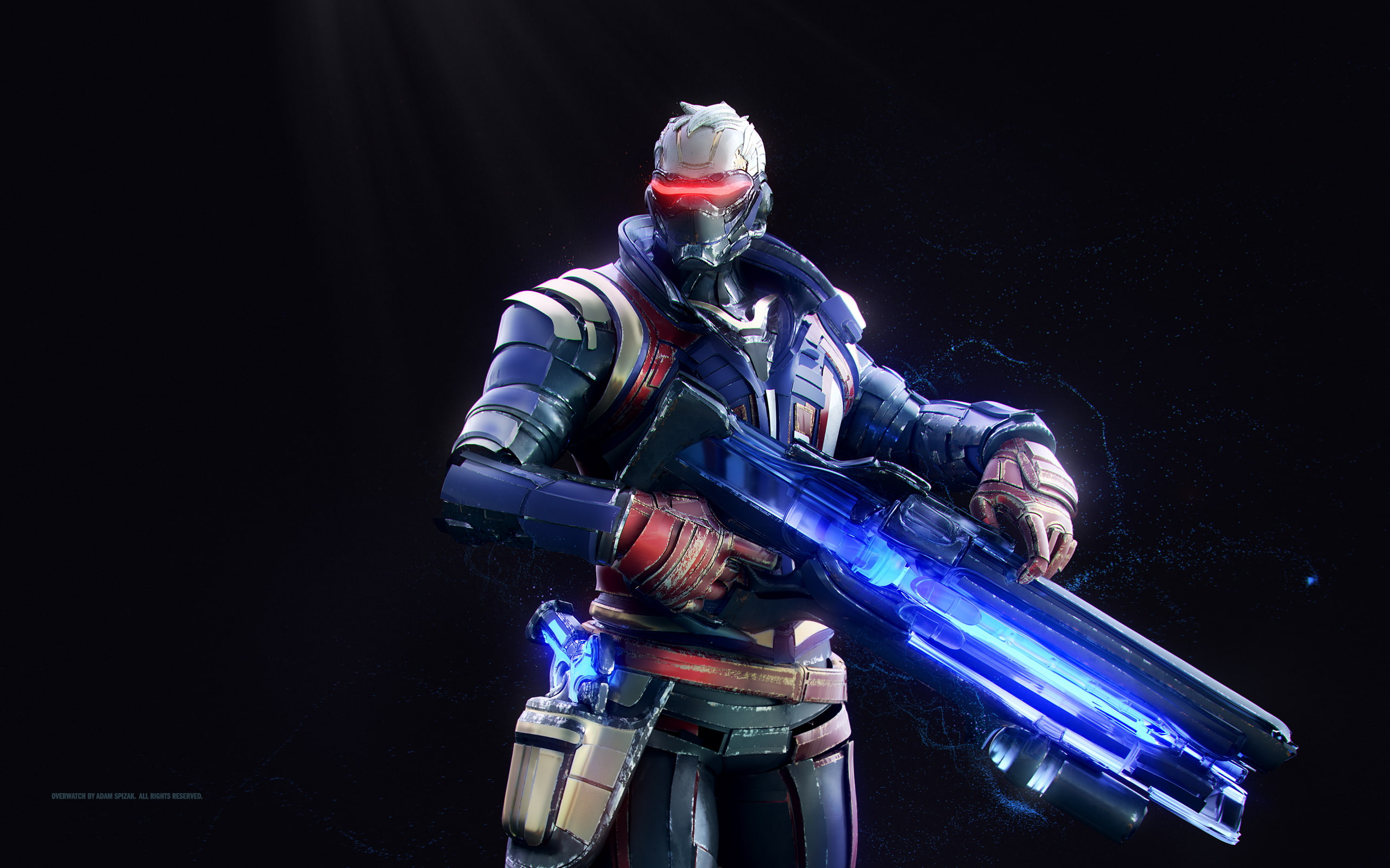 occupation, 2K, people, government, security, robot, waist up, Overwatch, sport, motion, futuristic, adult, men, equipment, technology, studio shot, young men, HD Wallpaper