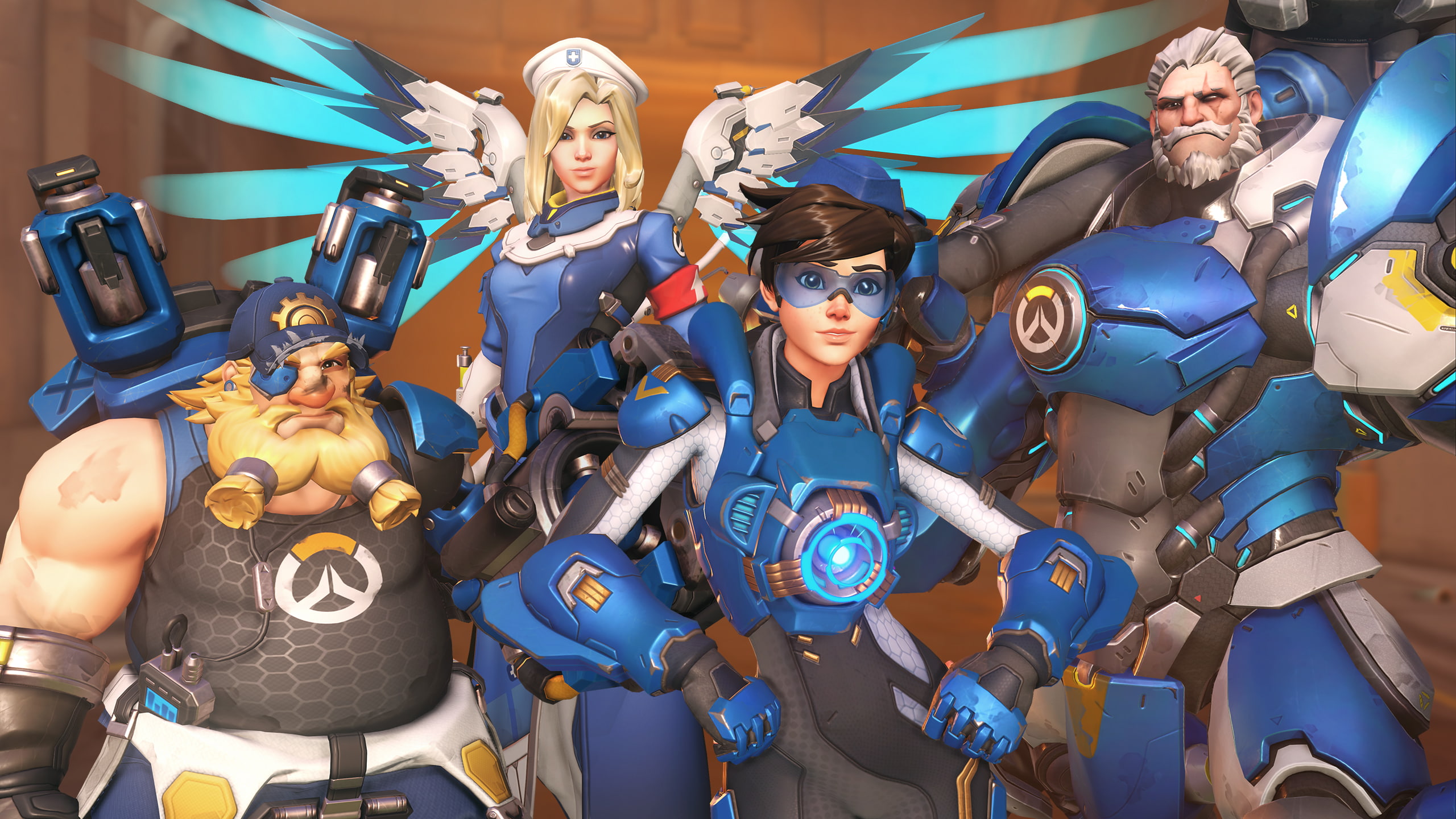 Tracer, Uprising, 2K, Mercy, Torbjörn, Overwatch, HD Wallpaper