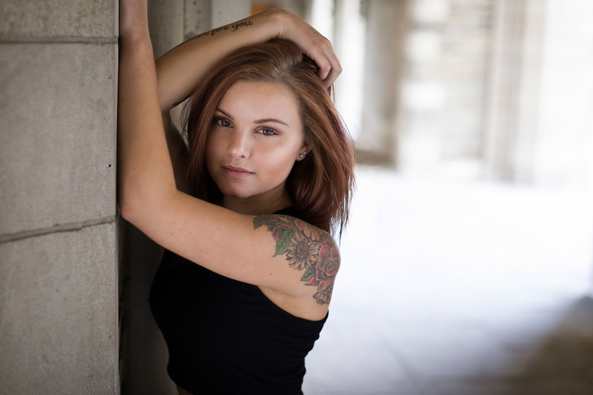 face, Tracy Parker, 1080P, model, tattoo, women, 500px, HD Wallpaper