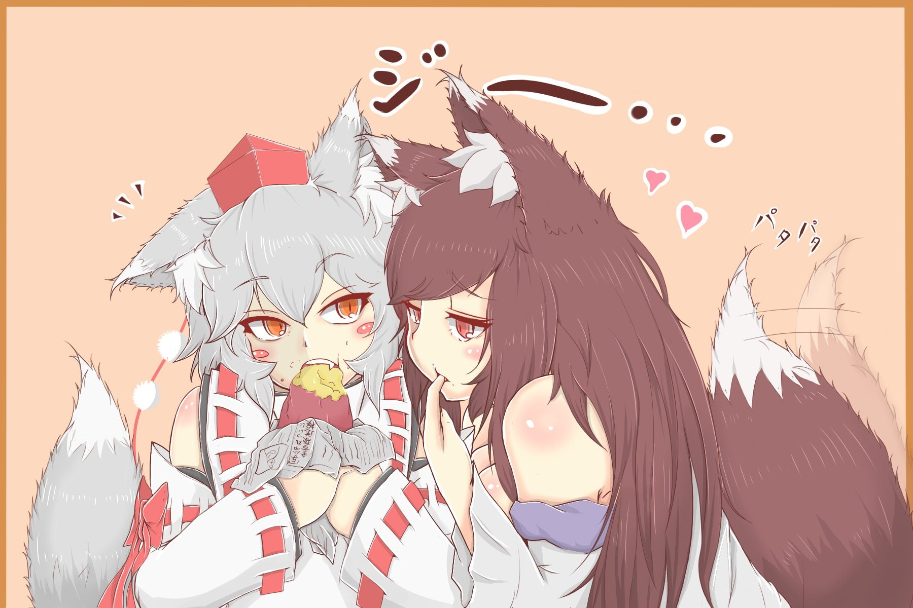 kagerou, 720P, touhou, okamimimi, imaizumi, inubashiri, momiji, HD Wallpaper