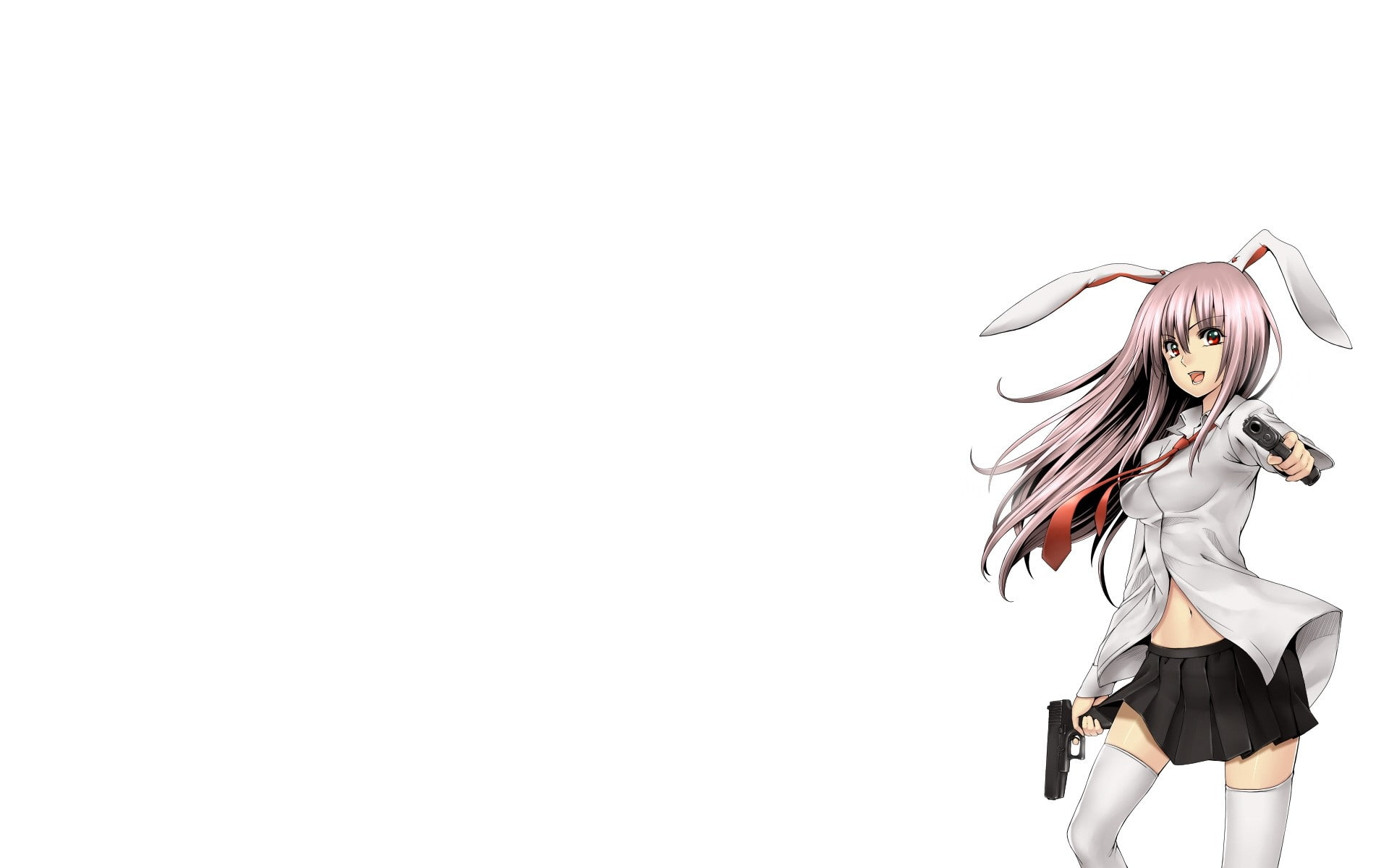 representation, Smile, Suit, one person, Shirt, 1080P, indoors, women, females, copy space, lifestyles, standing, young adult, Bunny, studio shot, hairstyle, HD Wallpaper