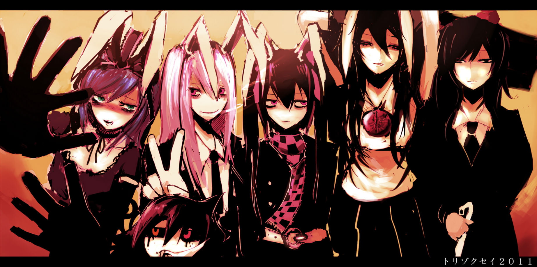 touhou, animal, bunny, nue, ears, shameimaru, reiuji, bunnygirl, suit, himekaidou, violence, hina, utsuho, aya, houjuu, hatate, 720P, kagiyama, HD Wallpaper