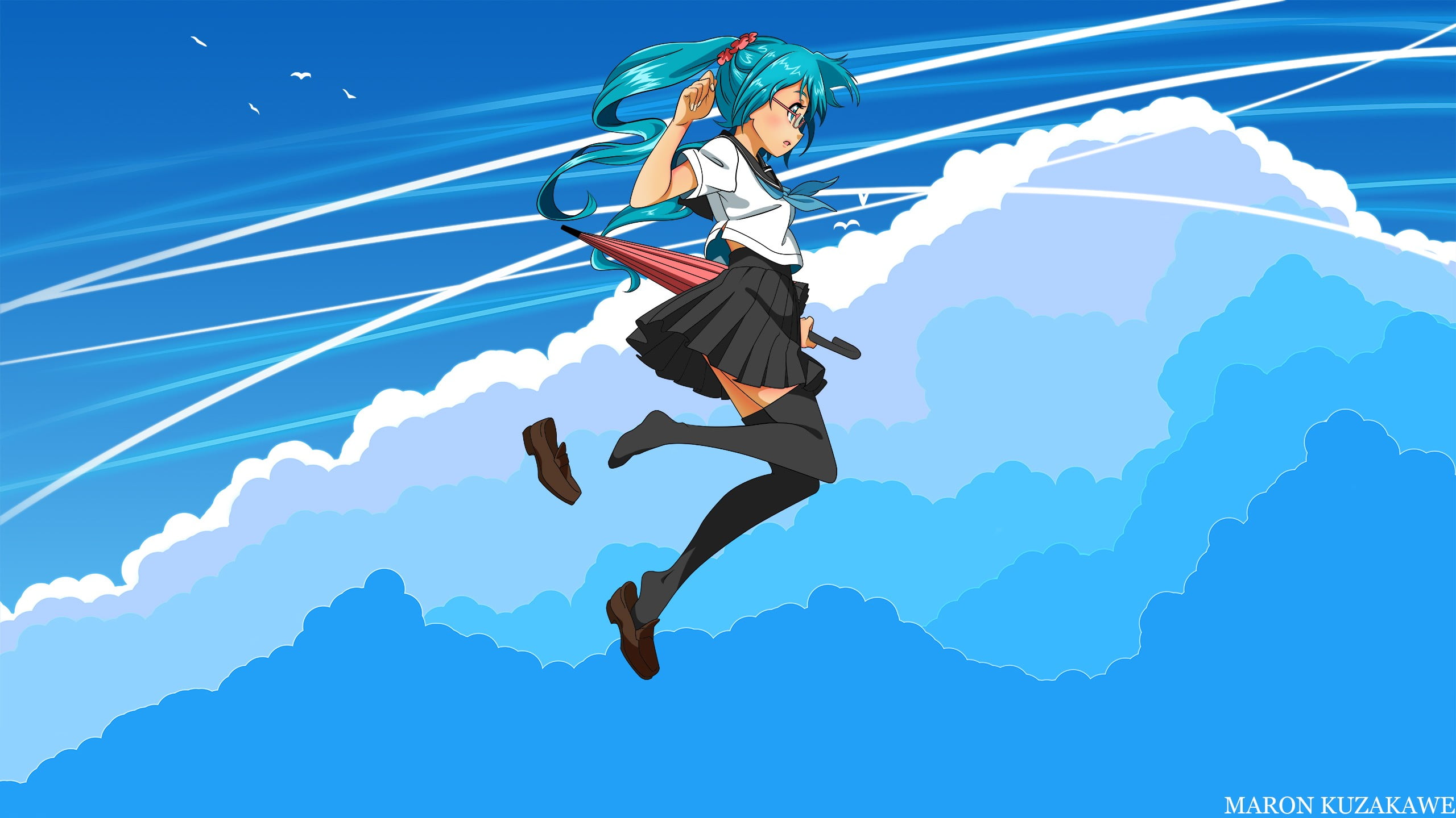 clouds, mountain, 2K, men, anime, sunlight, extreme Sports, character, adventure, haired, lifestyles, action, speed, travel, side view, success, backgrounds, HD Wallpaper