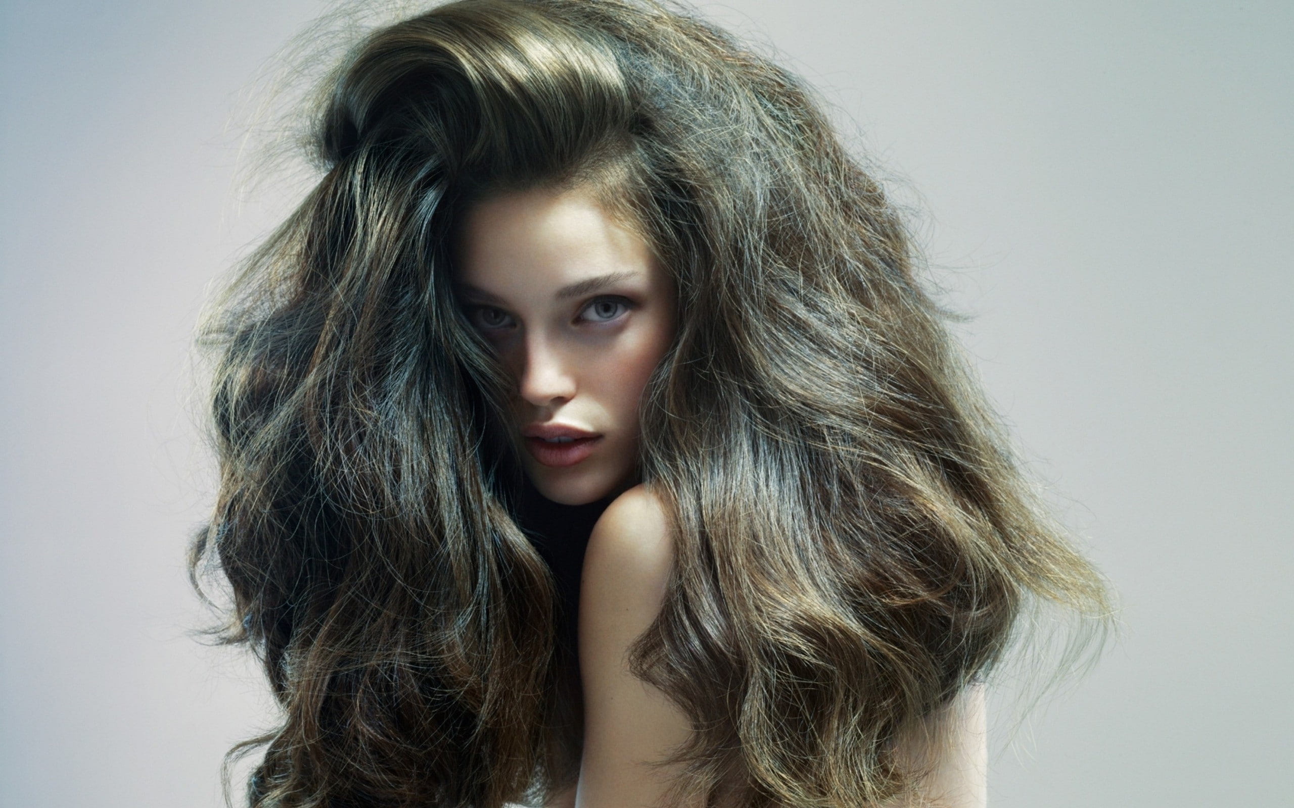 brunettes, 2K, models, emily, didonato, faces, women, HD Wallpaper