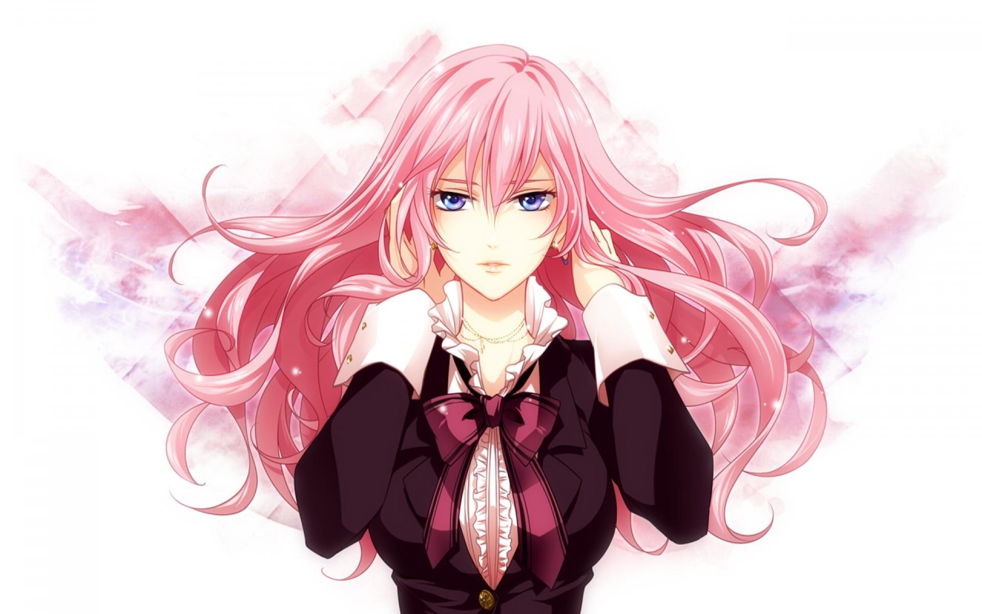 pink-hair, megurine, luka, 1080P, luka-megurine, girl, vocaloid, anime, HD Wallpaper
