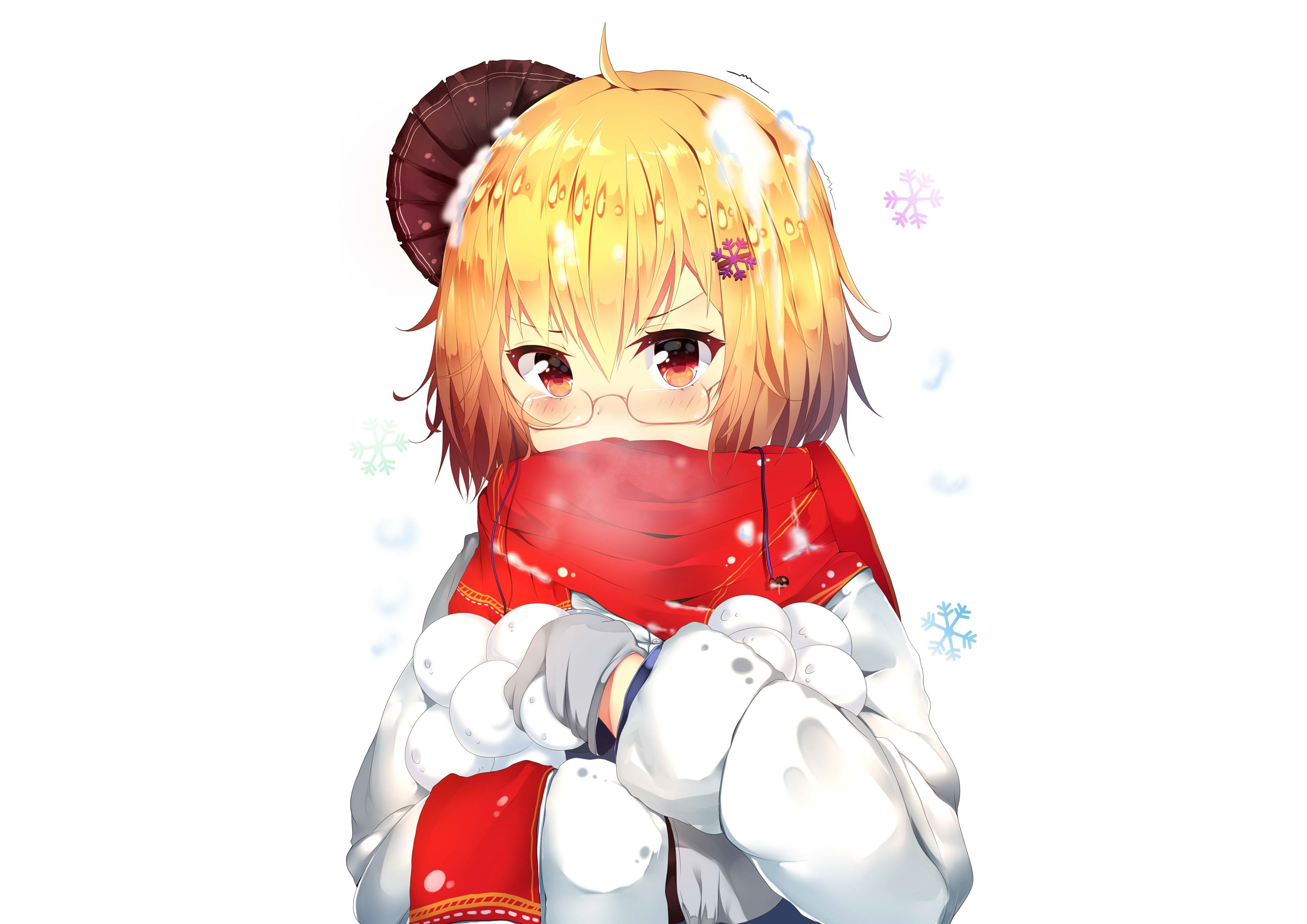hairstyle, fashion, studio shot, Anime, blond hair, toy, white background, indoors, one person, anime girl, lifestyles, human representation, looking at camera, HD Wallpaper