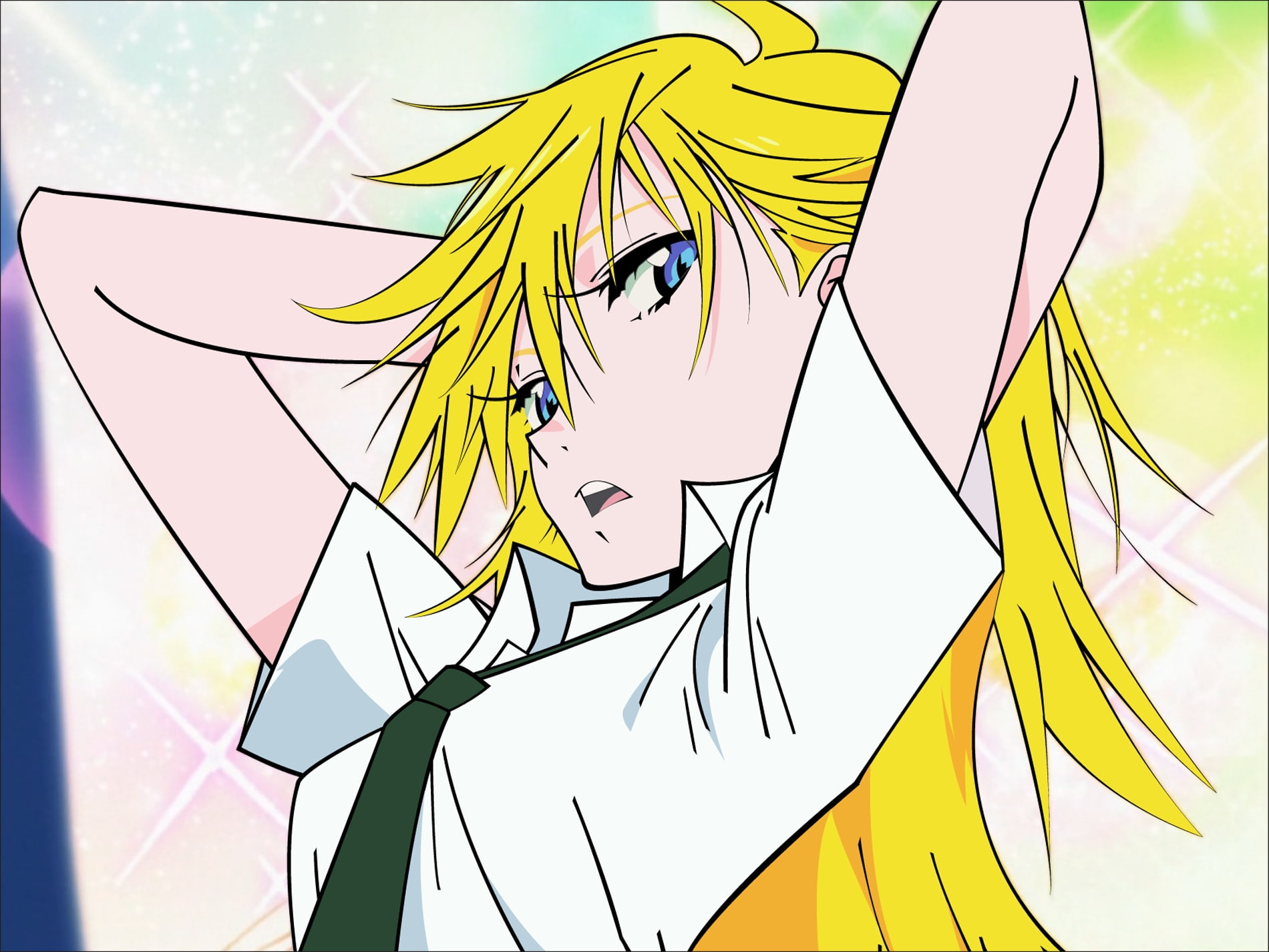 720P, hd, skirts, hot, x, TIE, anime, art, girls, panties, HD Wallpaper