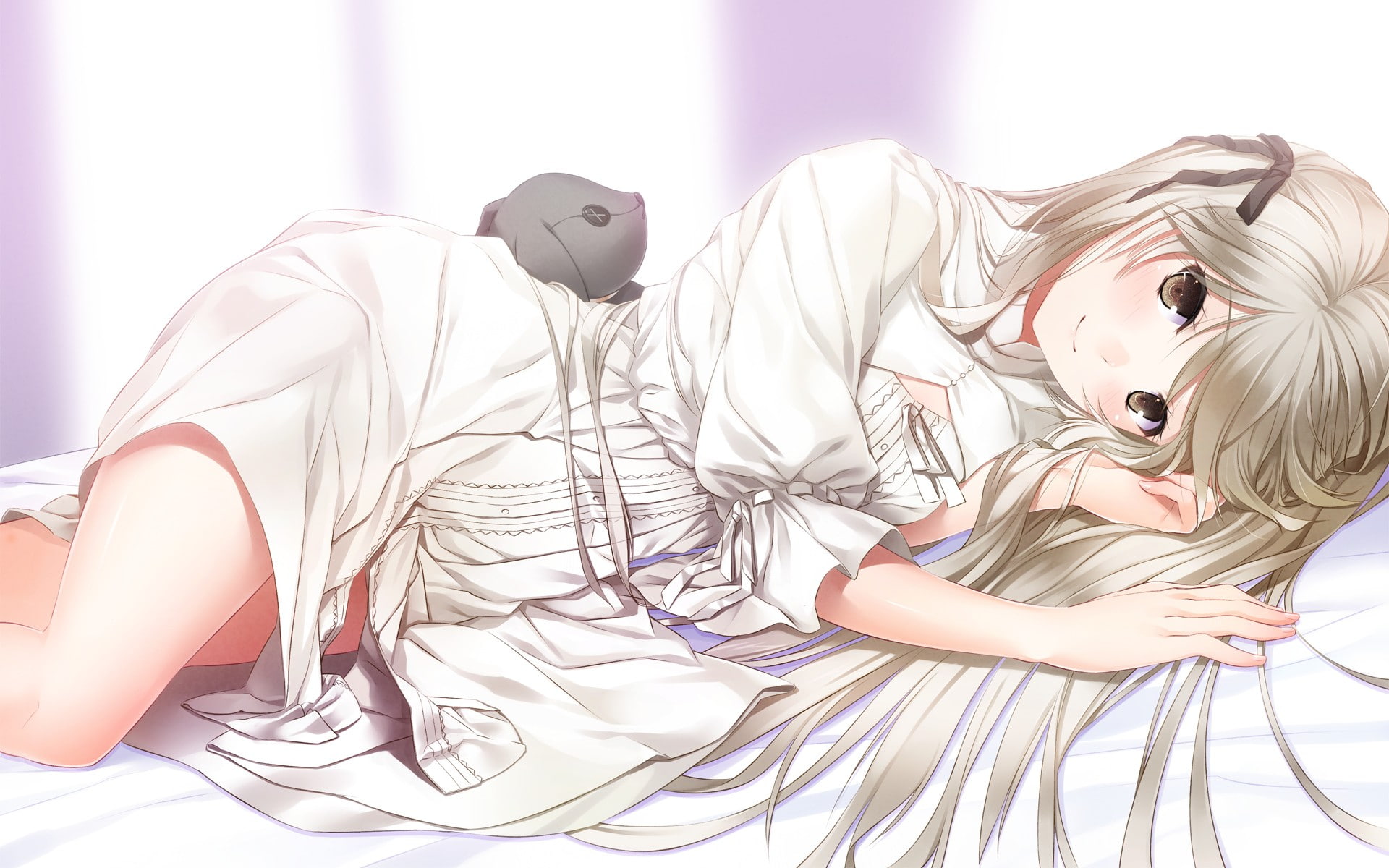kasugano, doll, yosuga, anime, hair, girls, sora, dress, 1080P, long, HD Wallpaper