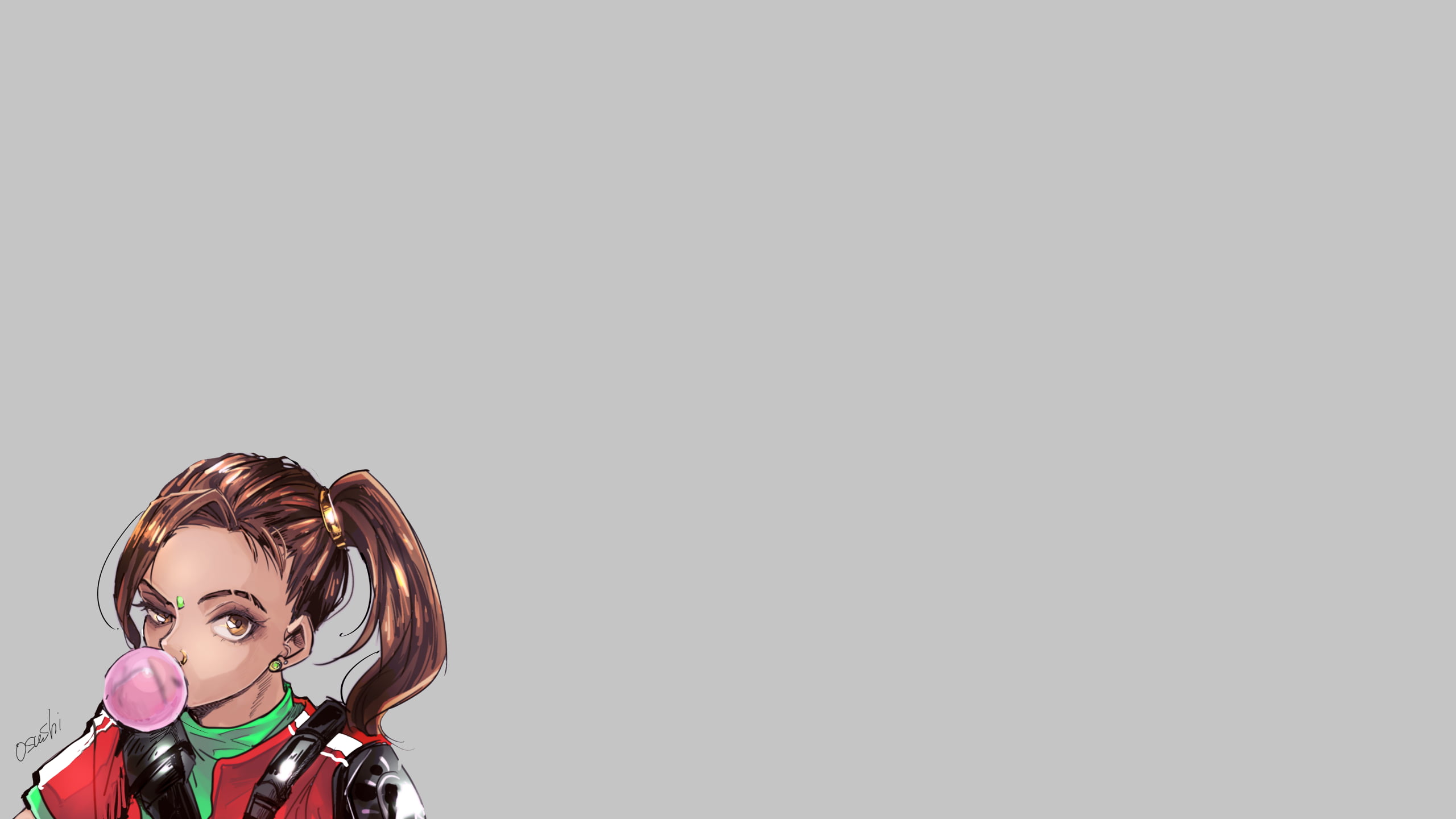 bubble gum, 2K, Apex Legends, brunette, Rampart(Apex Legends), HD Wallpaper