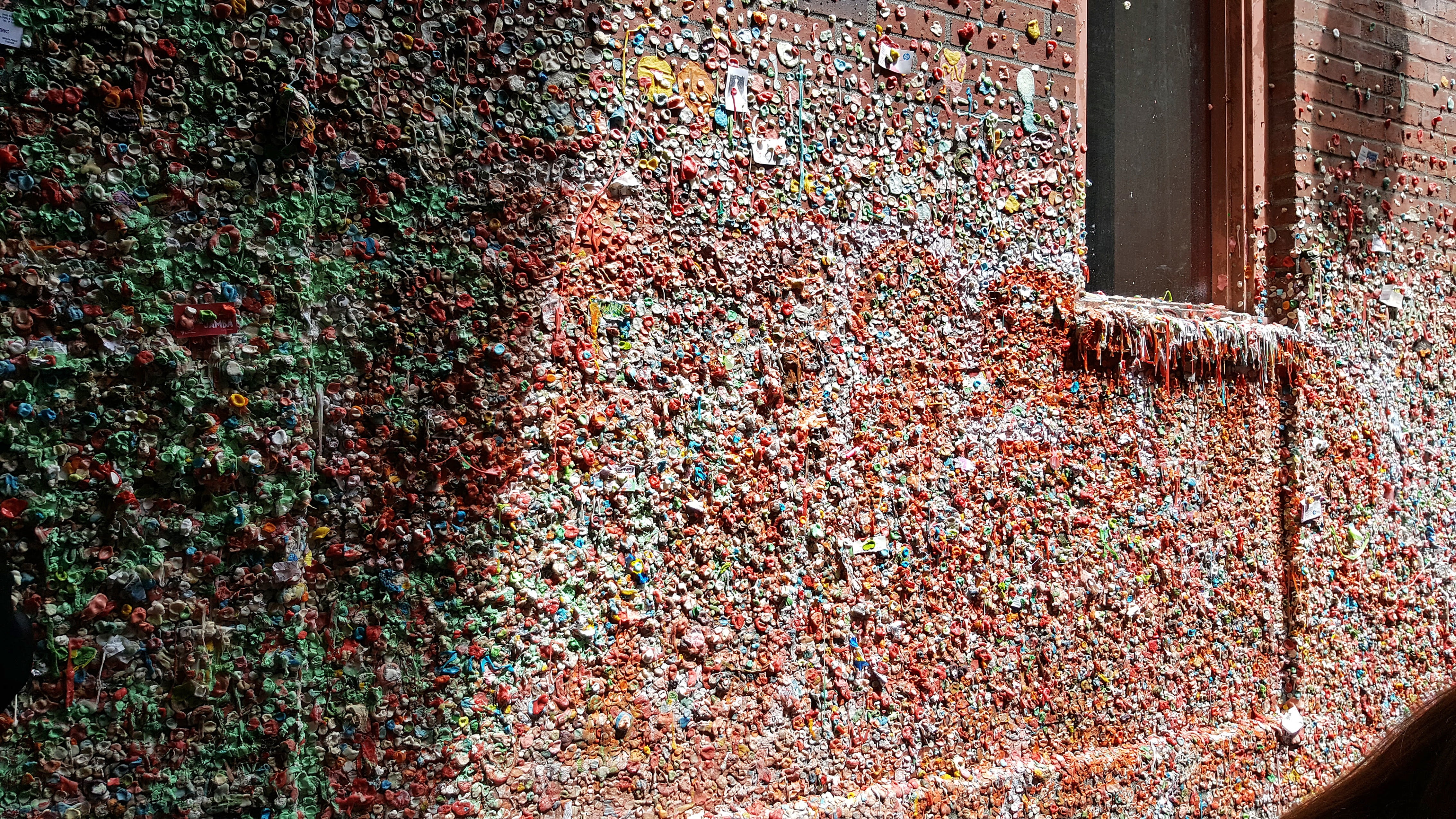 seattle, visit, wall - building feature, germs, attraction, landmark, gumwall, 4K, fun, downtown, washington, full frame, abundance, vacation, outdoors, HD Wallpaper