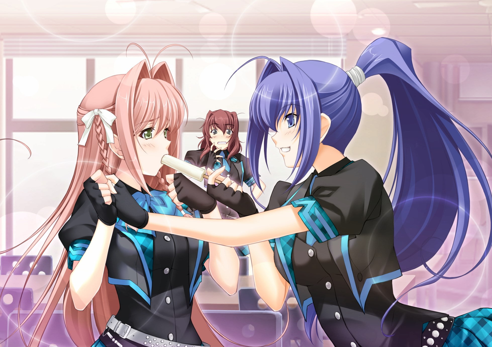 bonding, wireless technology, full length, males, women, females, real people, men, leisure activity, togetherness, people, indoors, muv luv alternative, HD Wallpaper