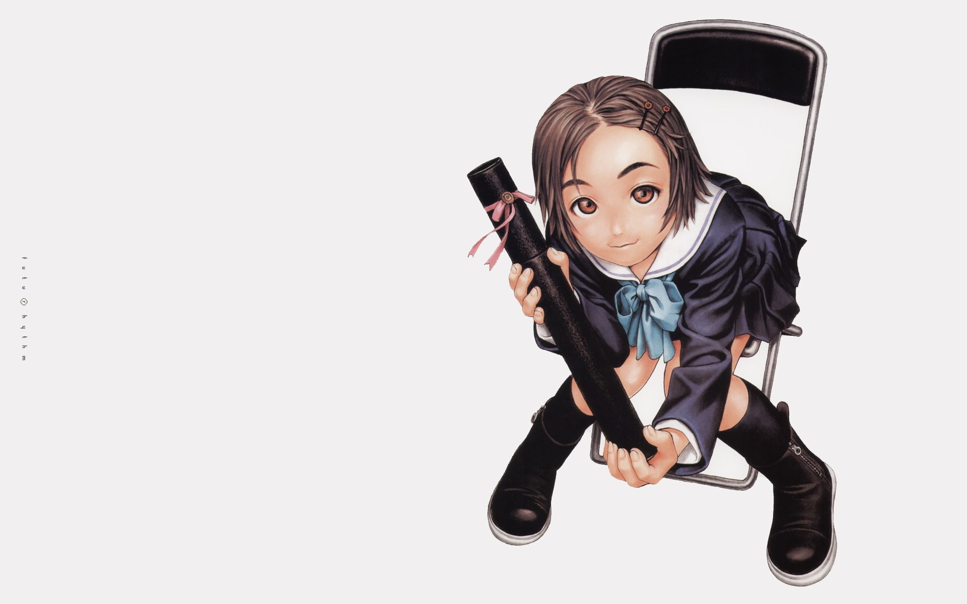 casual clothing, looking at camera, white background, childhood, studio shot, holding, females, original characters, girls, cut out, 1080P, communication, HD Wallpaper
