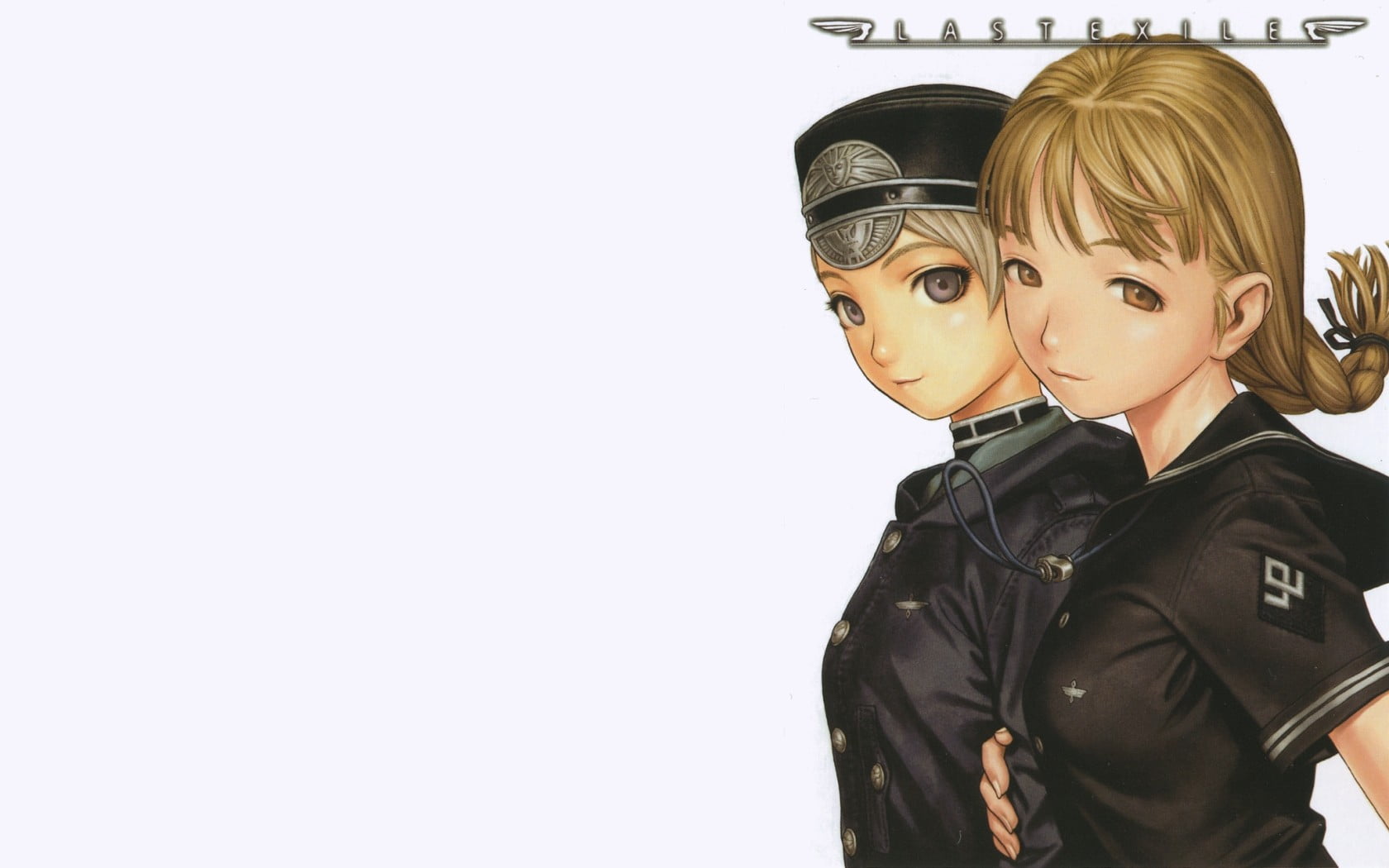 Last Exile, innocence, people, portrait, males, white background, childhood, studio shot, men, Murata Range, clothing, anime girls, child, indoors, representation, HD Wallpaper