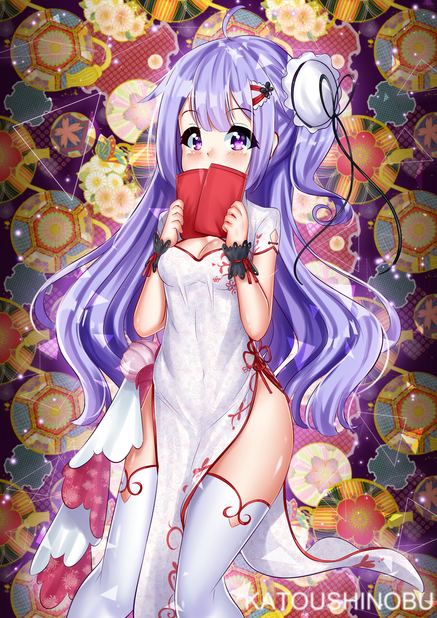 1080P, Azur Lane, Katoushinobu, Unicorn (Azur Lane), anime girls, Chinese dress, Phone HD Wallpaper