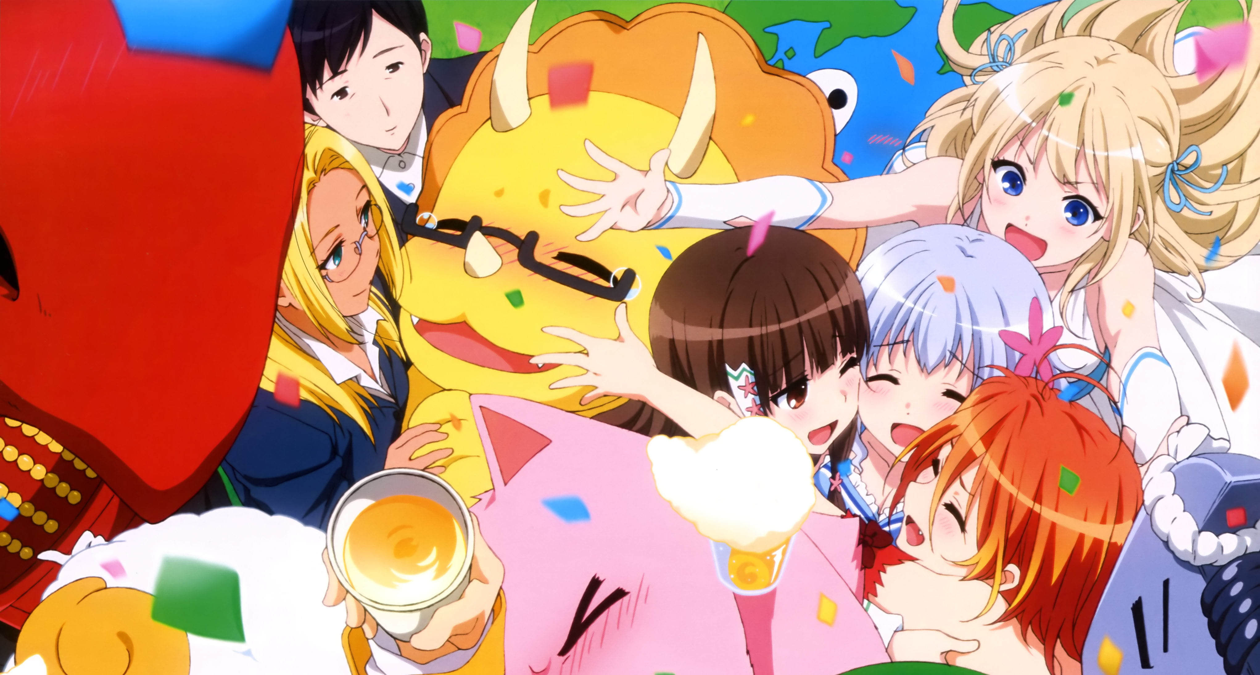 Tiramie (Amagi Brilliant Park), Triken (Amagi Brilliant Park), 4K, Sylphy (Amagi Brilliant Park), Amagi Brilliant Park, Salama (Amagi Brilliant Park), HD Wallpaper