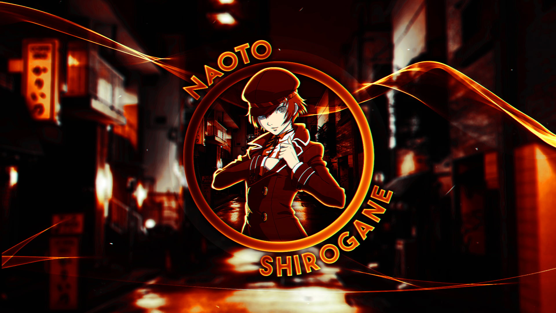 1080P, Persona 4, render in shapes, Shirogane Naoto, Persona 4 Golden, backstreet, HD Wallpaper