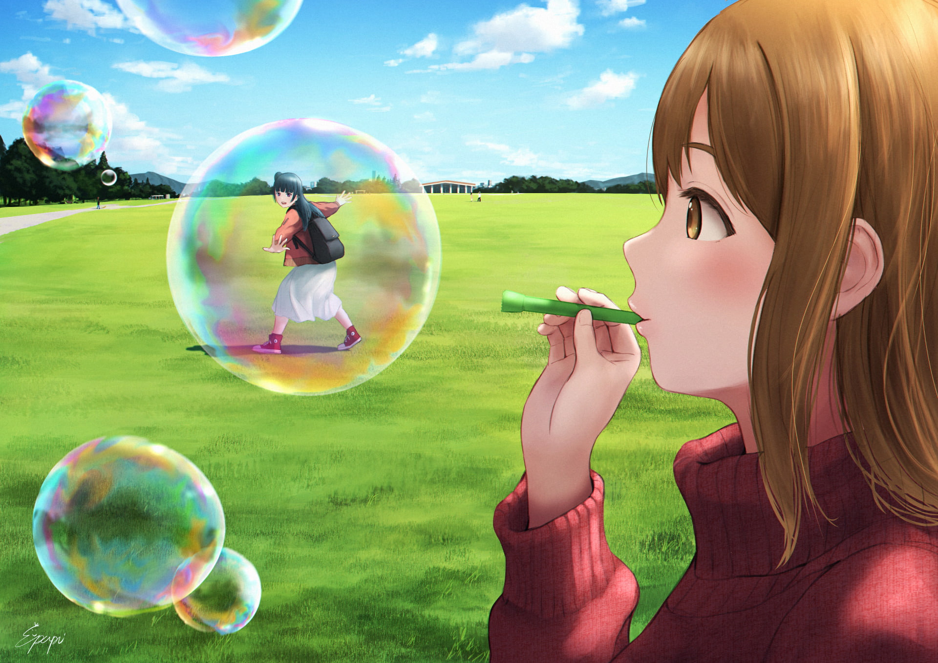 Anime, Hanamaru Kunikida, Love Live! Sunshine!!, Yoshiko Tsushima, 1080P, HD Wallpaper
