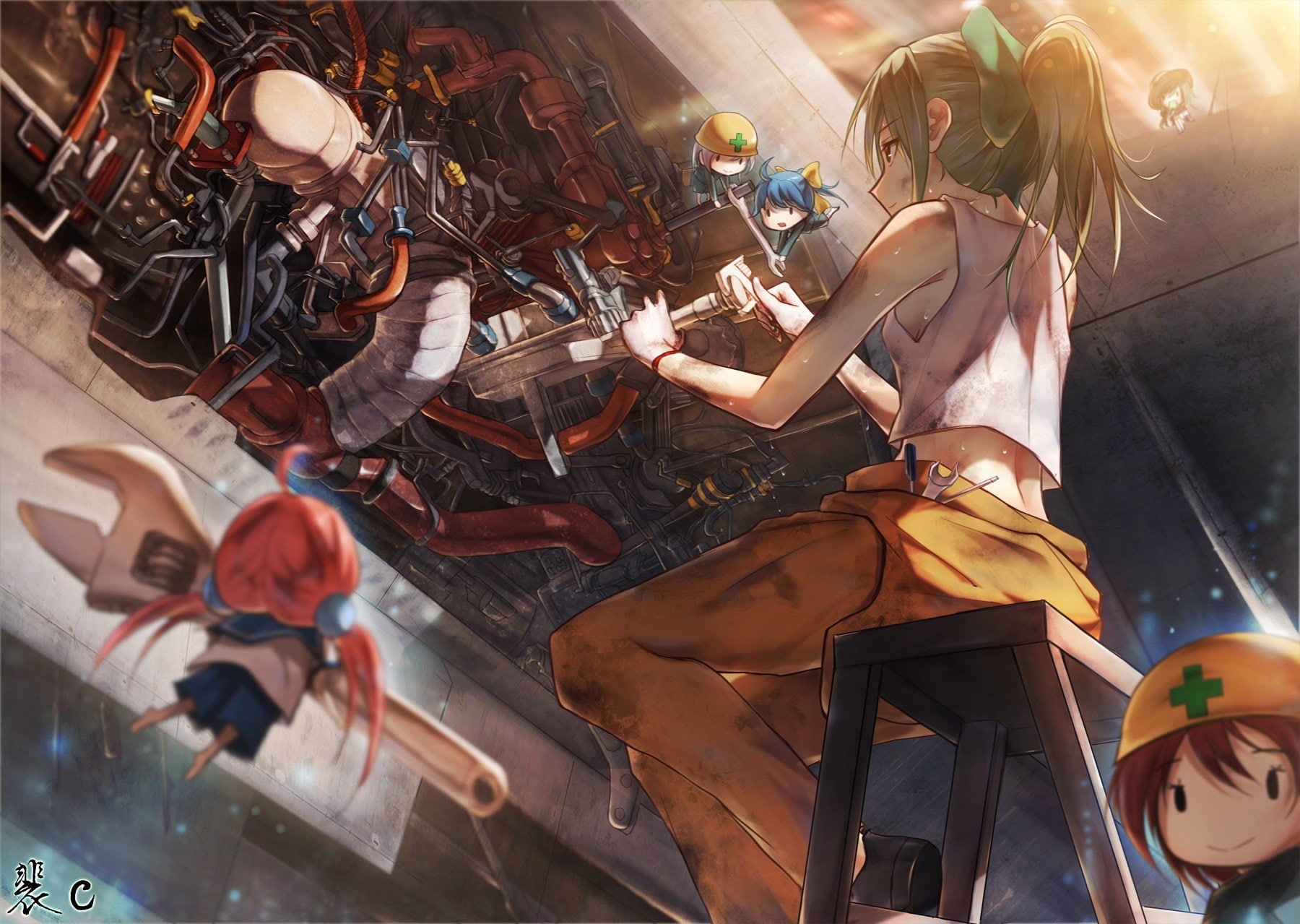 Kantai Collection, 720P, Yuubari (KanColle), anime, HD Wallpaper