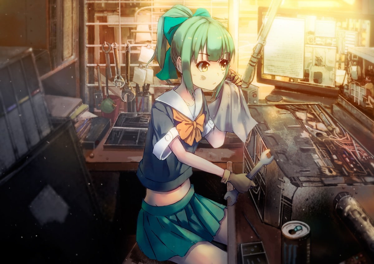 artwork, Yuubari (KanColle), anime, Kantai Collection, 480P, Anime Girls, HD Wallpaper