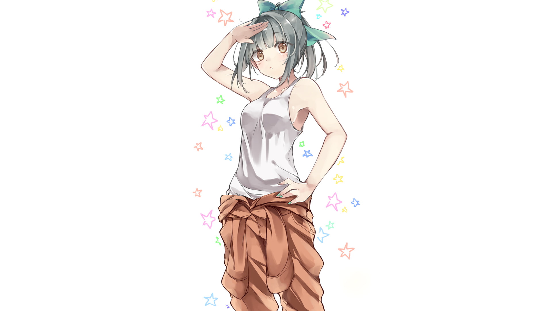 Girl, Black Hair, 1080P, Kantai Collection, Anime, Yuubari (Kancolle), HD Wallpaper
