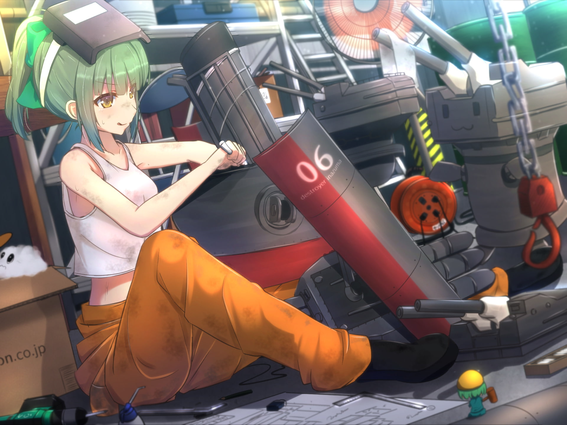 Anime, 1080P, Kantai Collection, Yuubari (Kancolle), HD Wallpaper