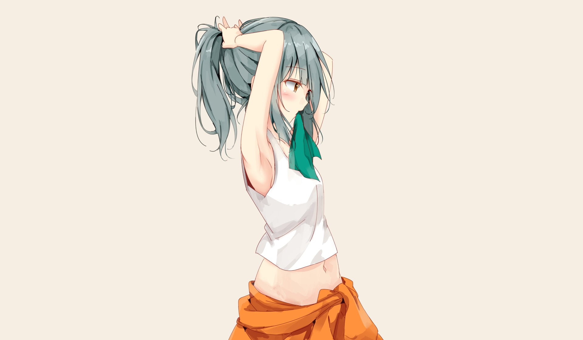 1080P, Kantai Collection, Yuubari (Kancolle), Anime, HD Wallpaper
