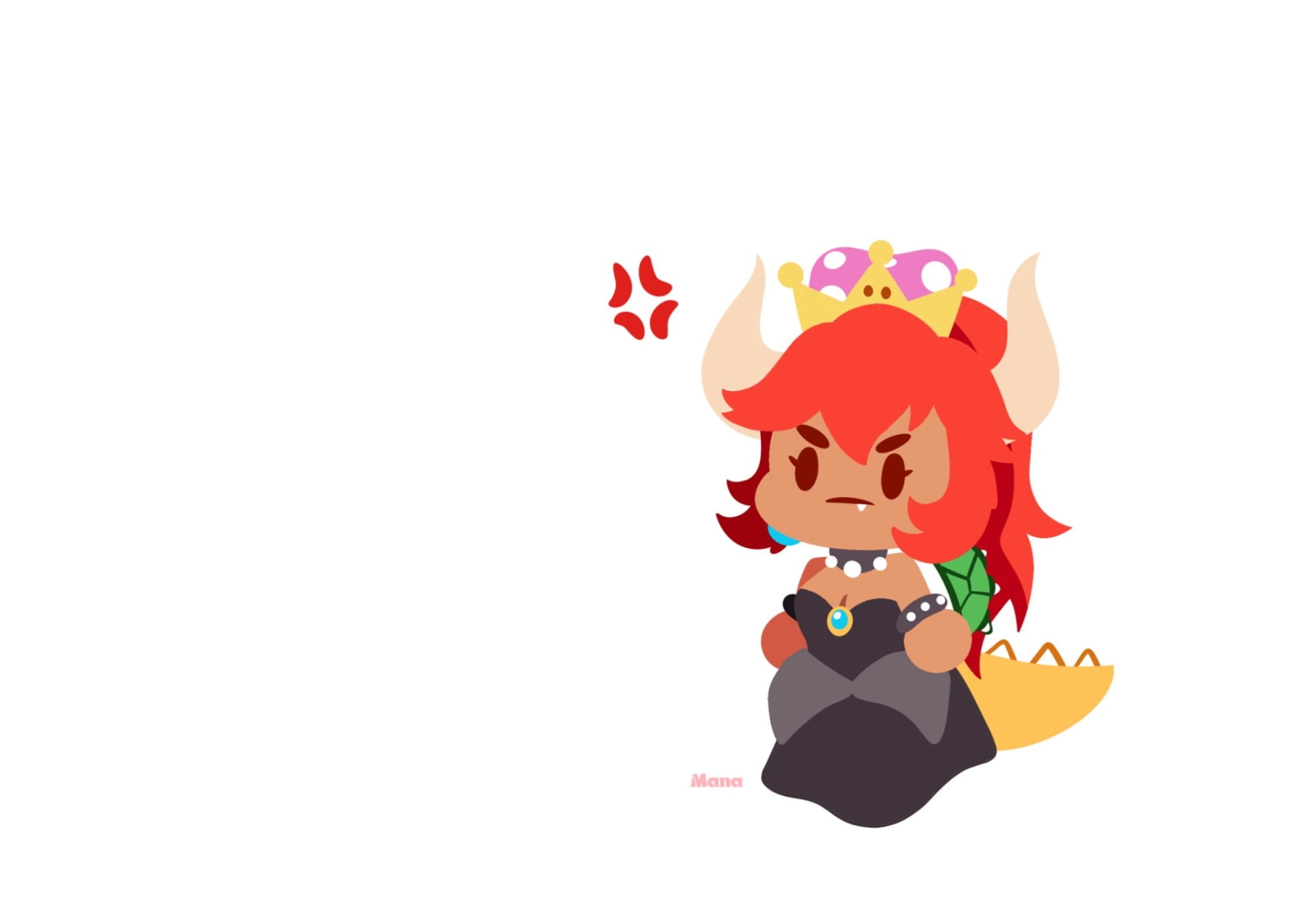 1080P, Bowsette, Mario, HD Wallpaper