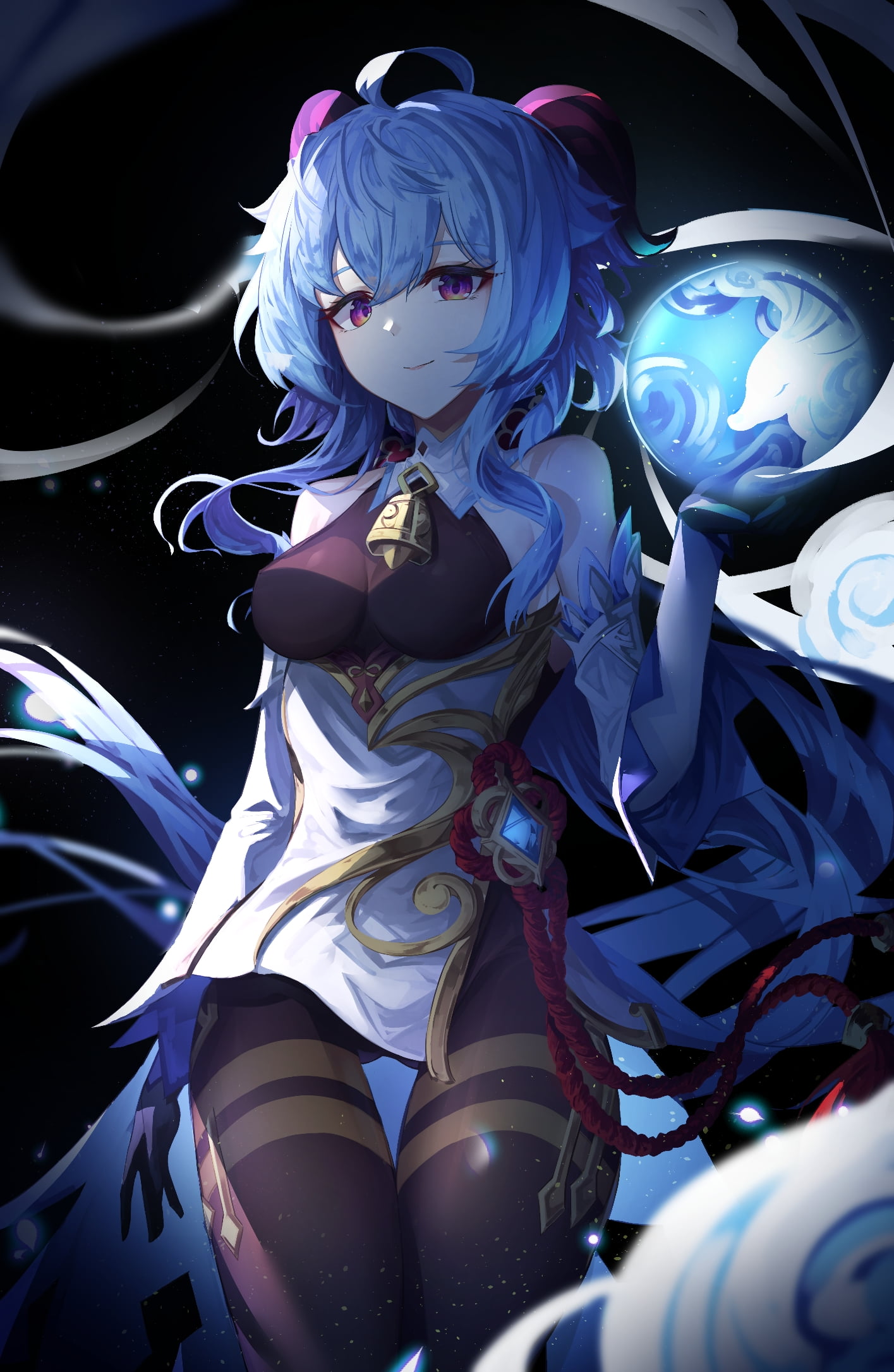 anime girls, 1080P, Genshin Impact, Ganyu (Genshin Impact), Phone HD Wallpaper