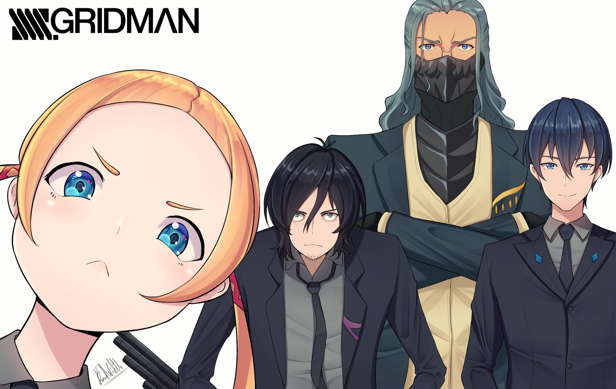 Anime, Borr (SSSS.Gridman), Samurai Calibur, 1080P, Max (SSSS.Gridman), SSSS.Gridman, Vit (SSSS.Gridman), HD Wallpaper