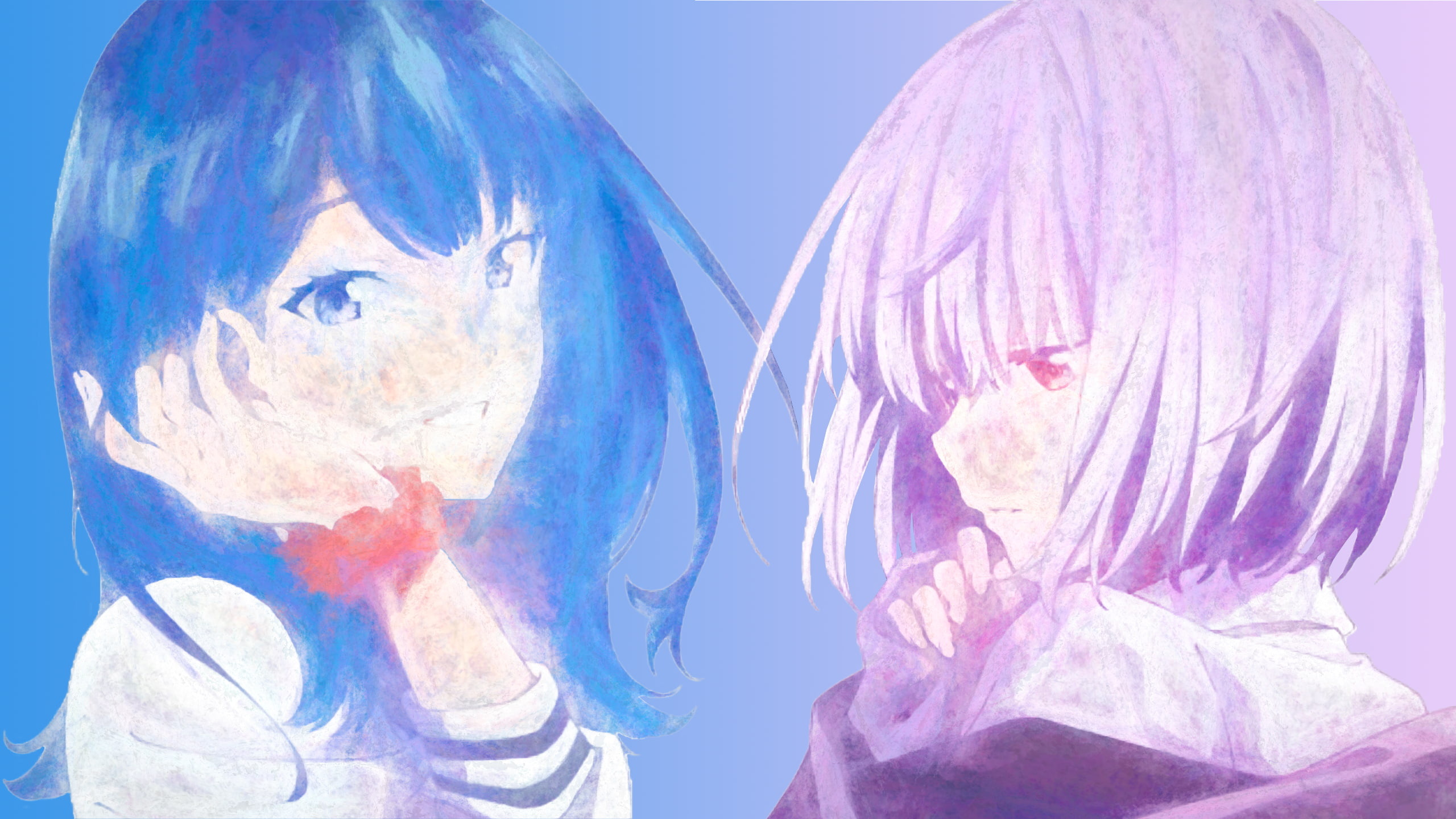 Anime, Rikka Takarada, SSSS.Gridman, Akane Shinjou, 2K, HD Wallpaper