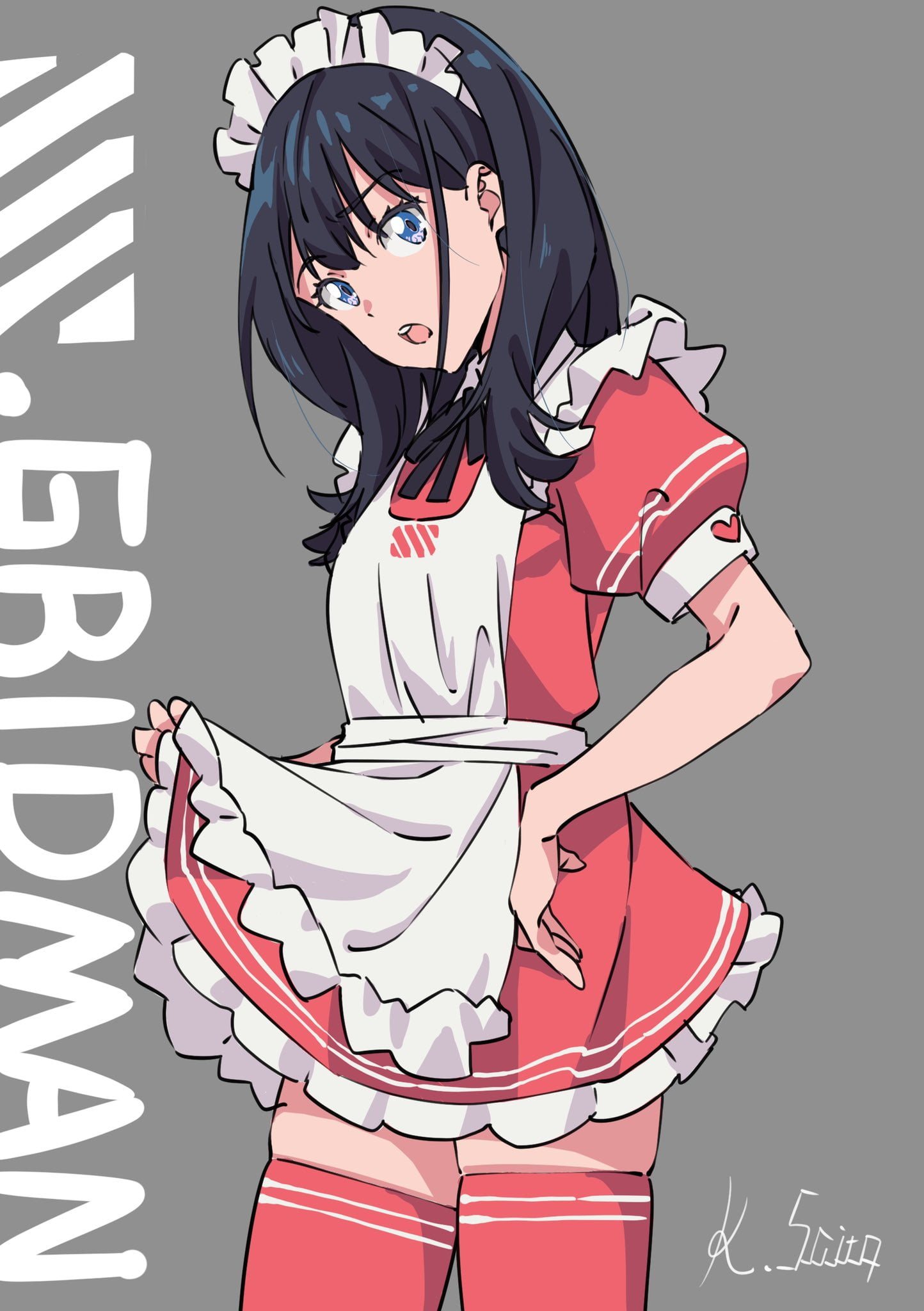 1080P, anime, SSSS.GRIDMAN, anime girls, Takarada Rikka, Phone HD Wallpaper