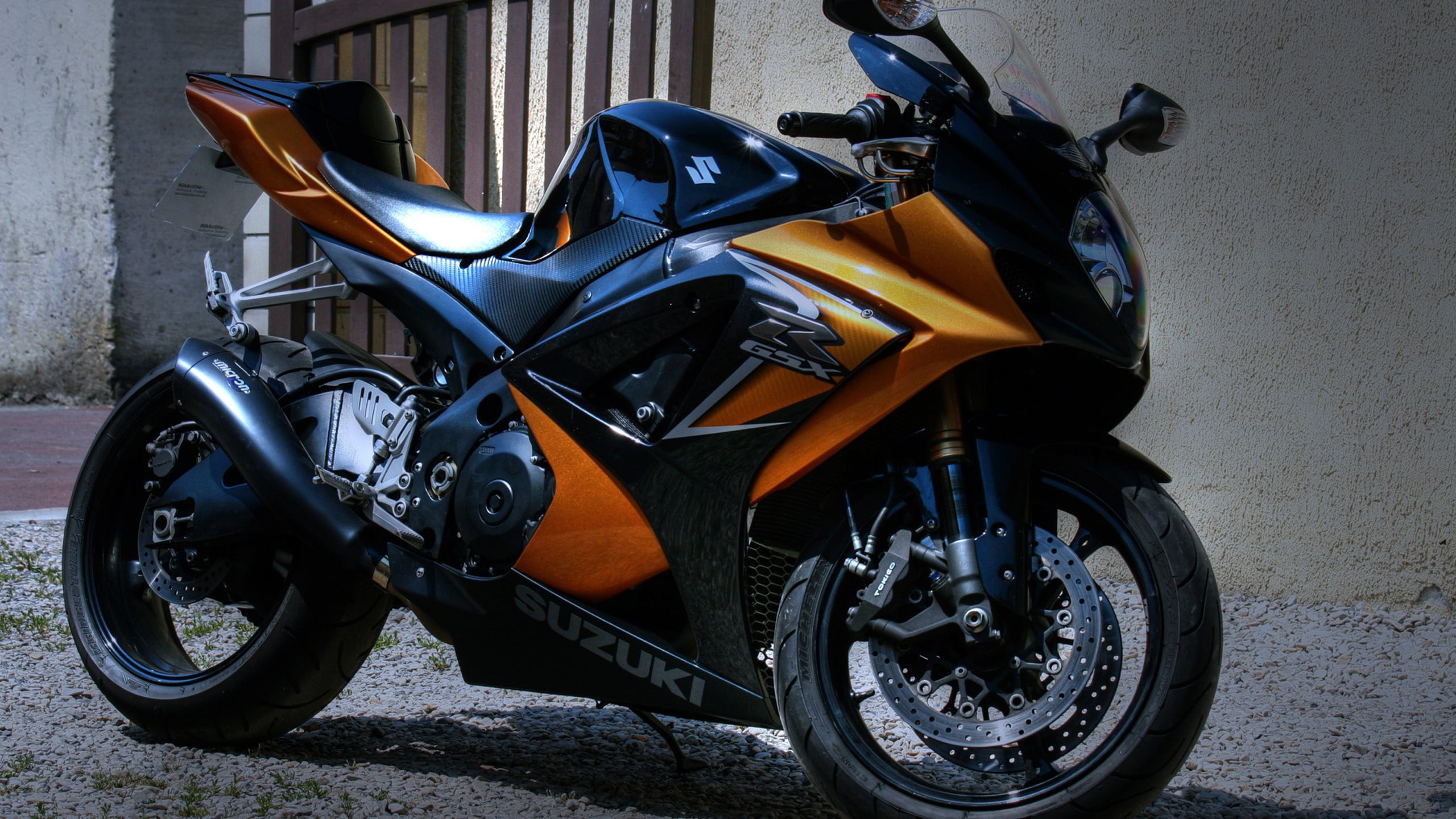 motor scooter, street, scooter, suzuki, transportation, day, close-up, mode of transportation, black, sports, land vehicle, road, 2K, side view, architecture, HD Wallpaper
